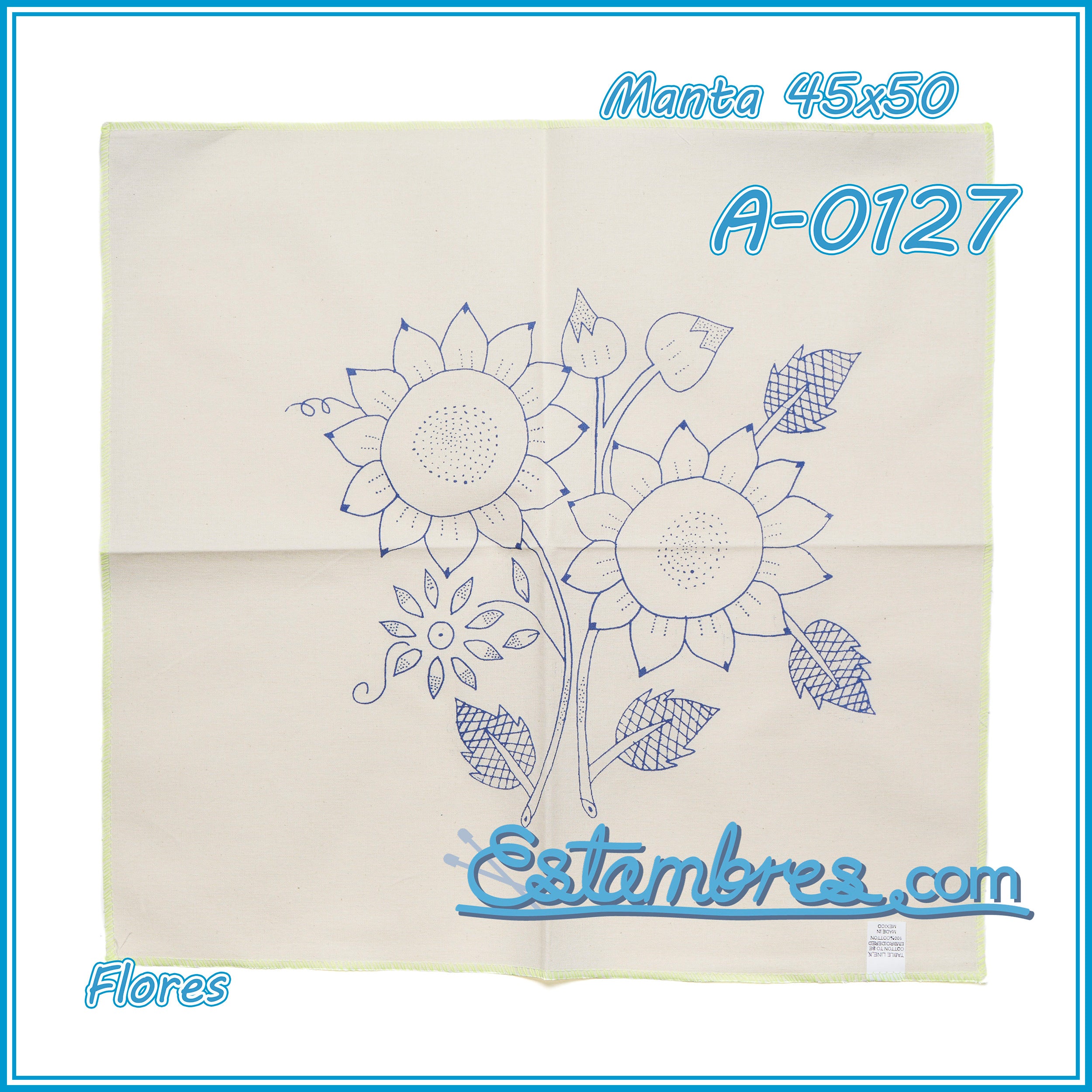 FLORES - Manta [45x50cm]