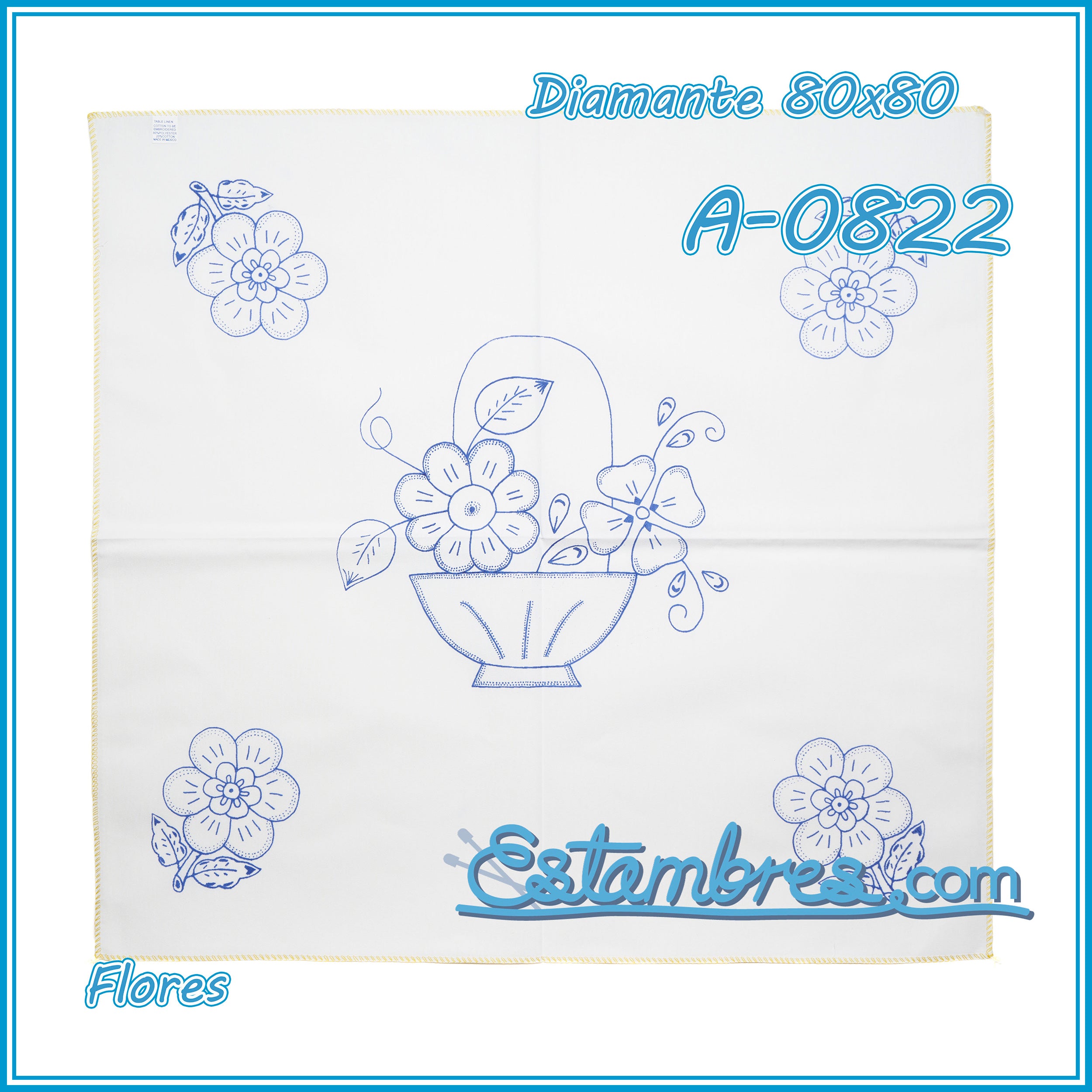 FLORES - Diamante [80x80cm]