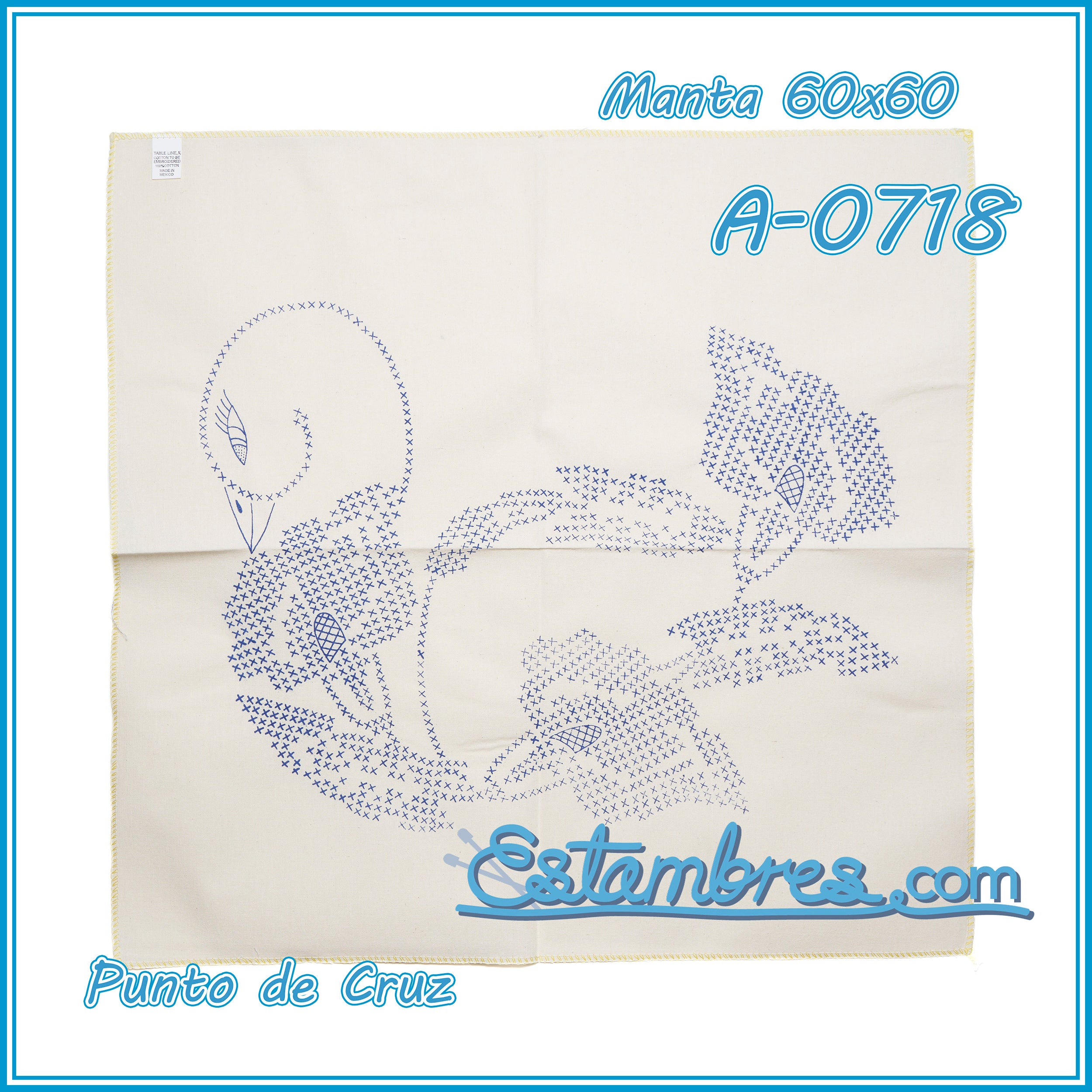 PUNTO de CRUZ - Manta [60x60cm]