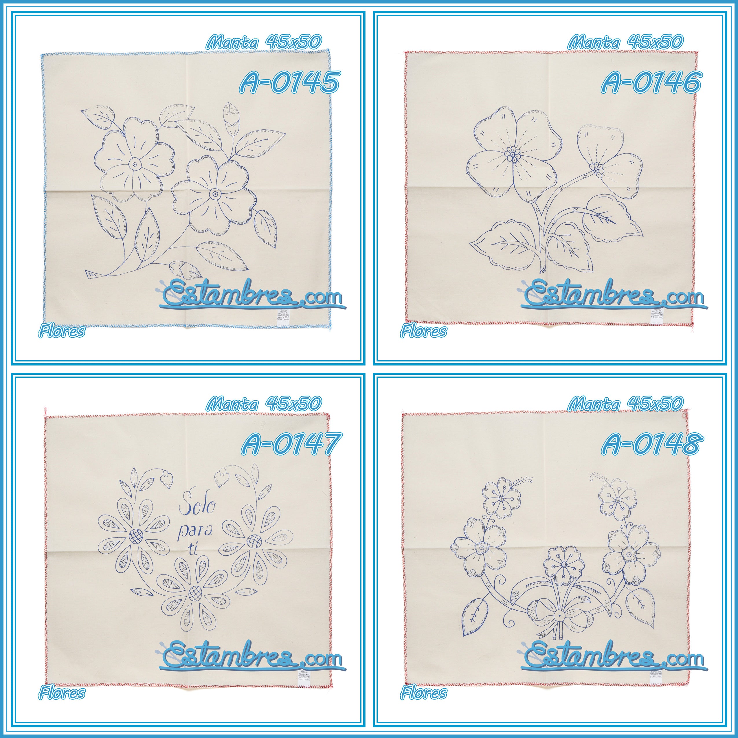 FLORES - Manta [45x50cm]
