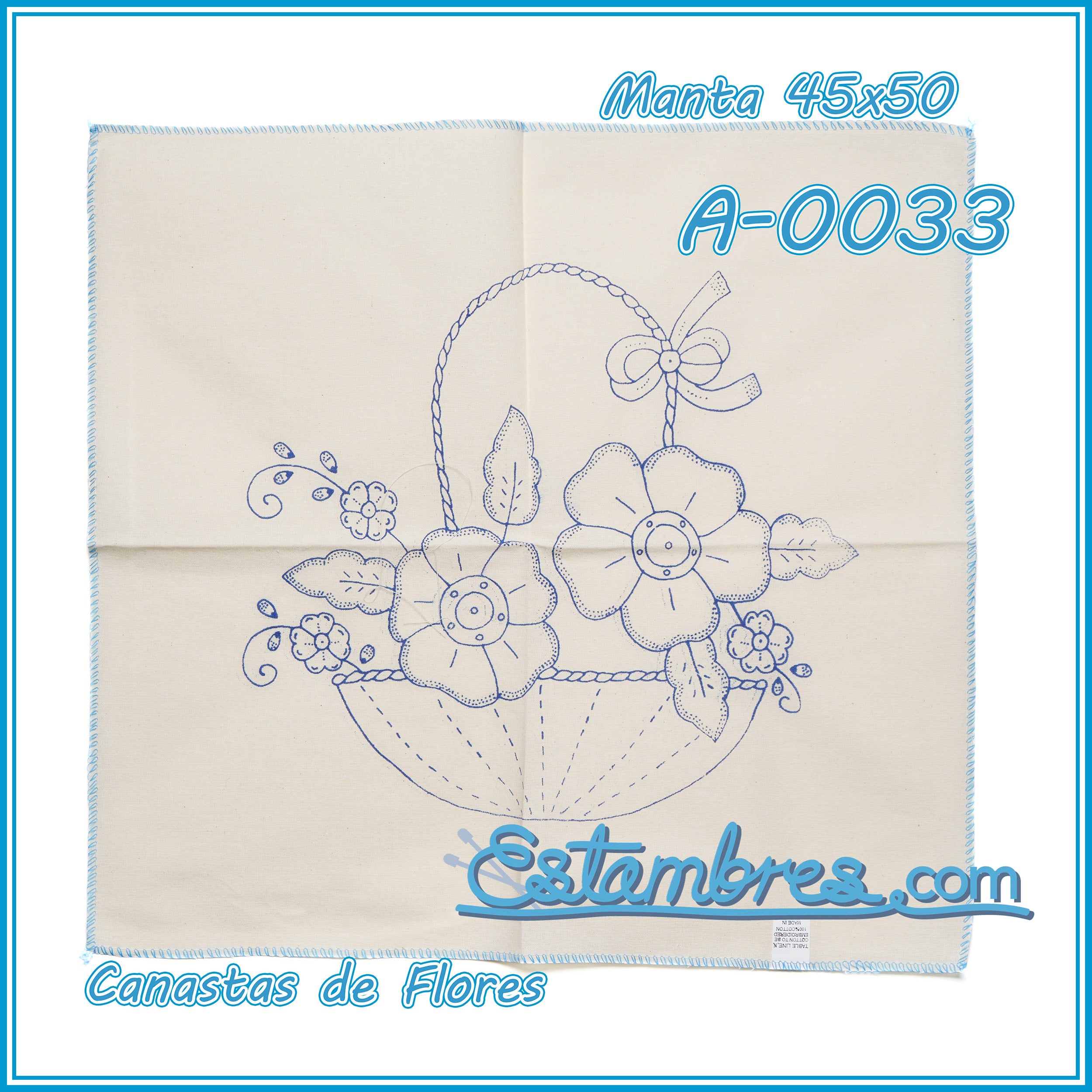 CANASTAS de FLORES - Manta [45x50cm]