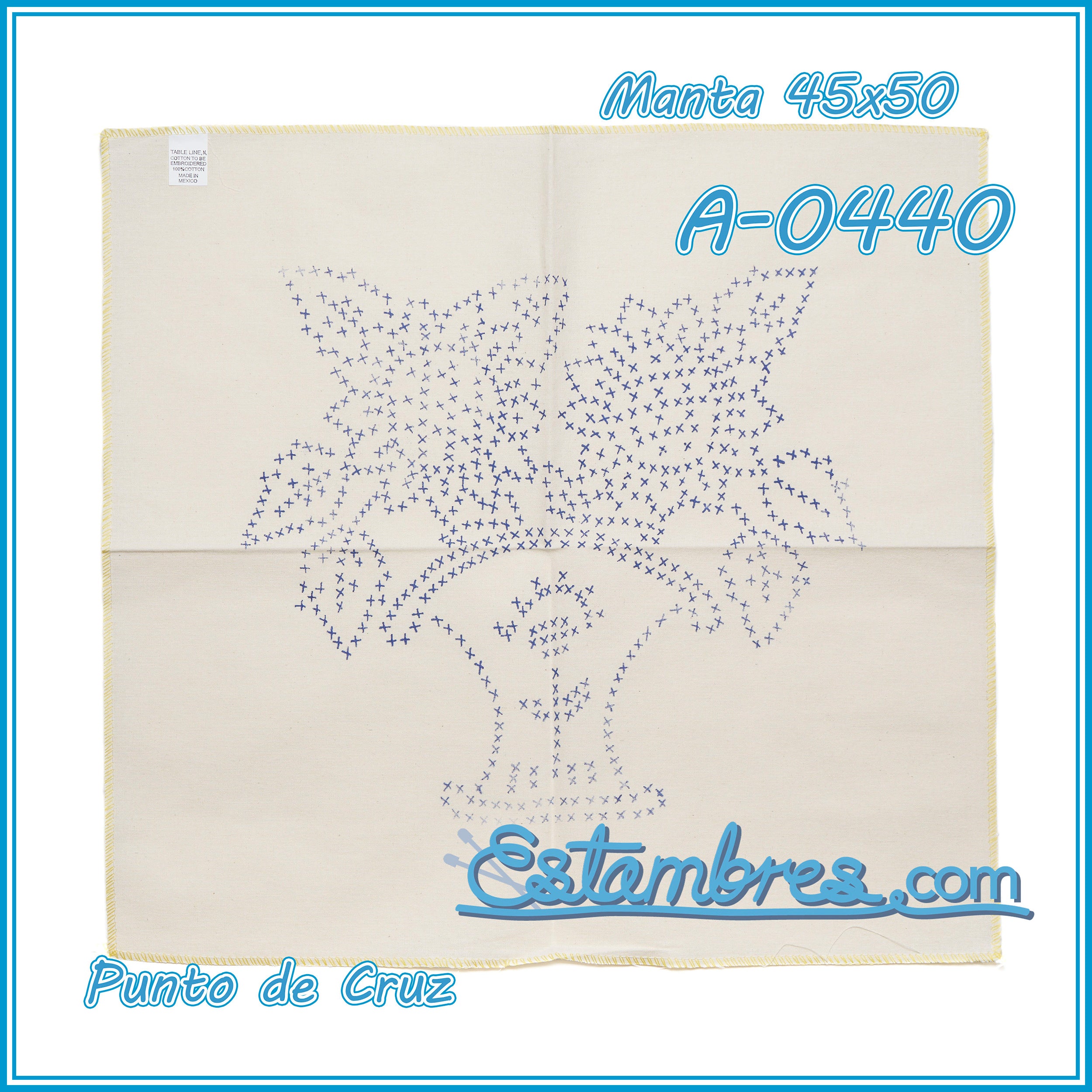 PUNTO de CRUZ - Manta [45x50cm]