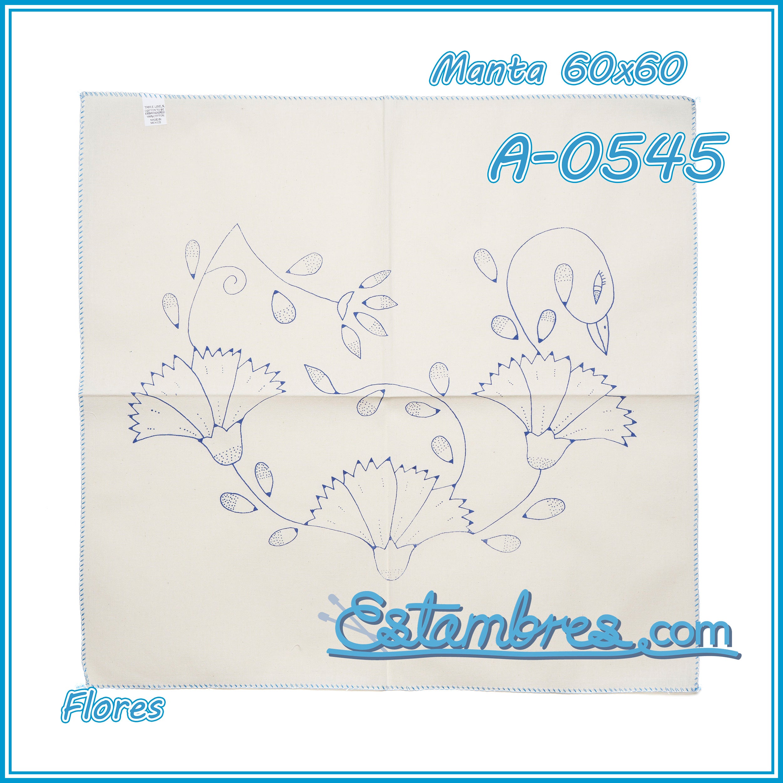 FLORES - Manta [60x60cm]