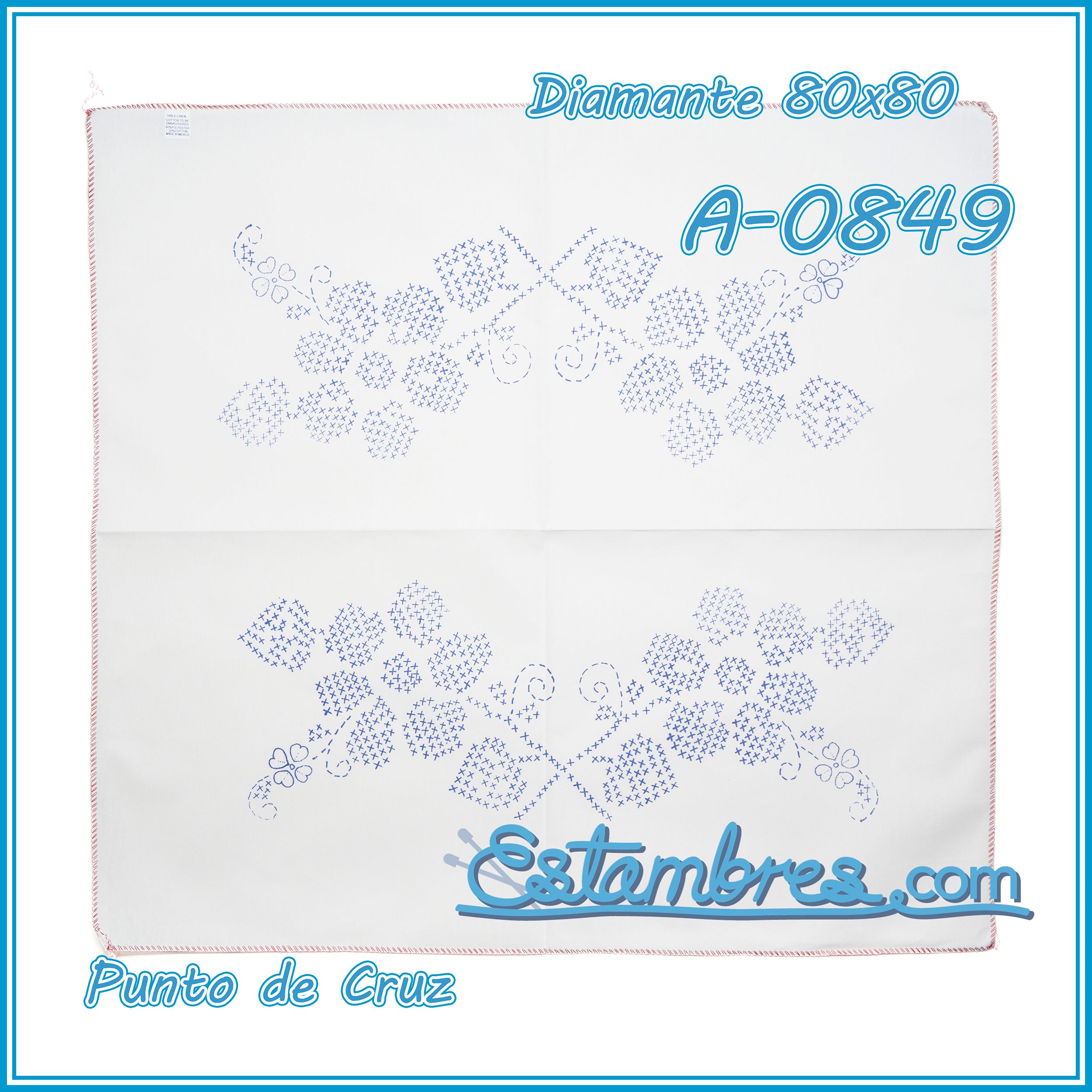 PUNTO de CRUZ - Diamante [80x80cm]