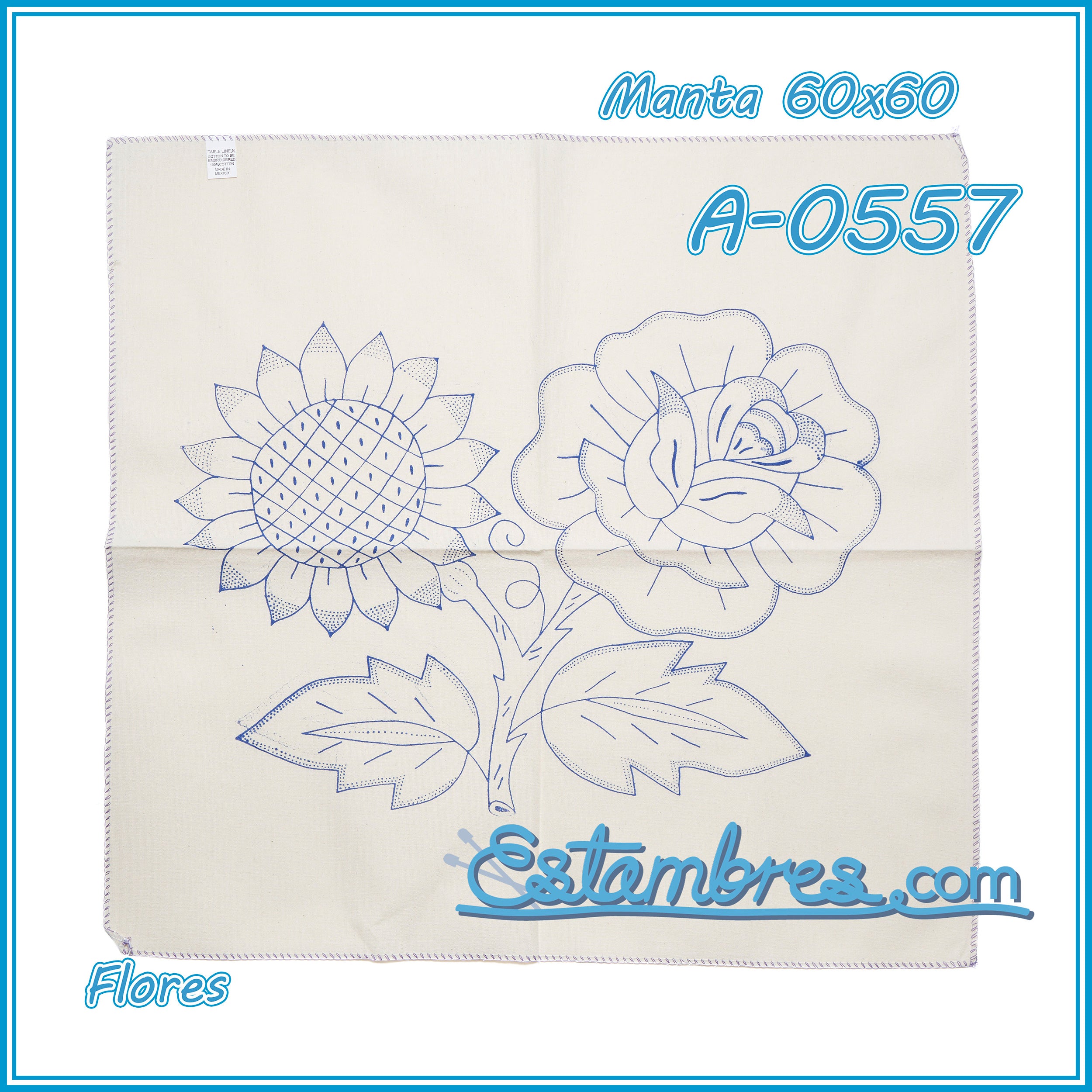 FLORES - Manta [60x60cm]