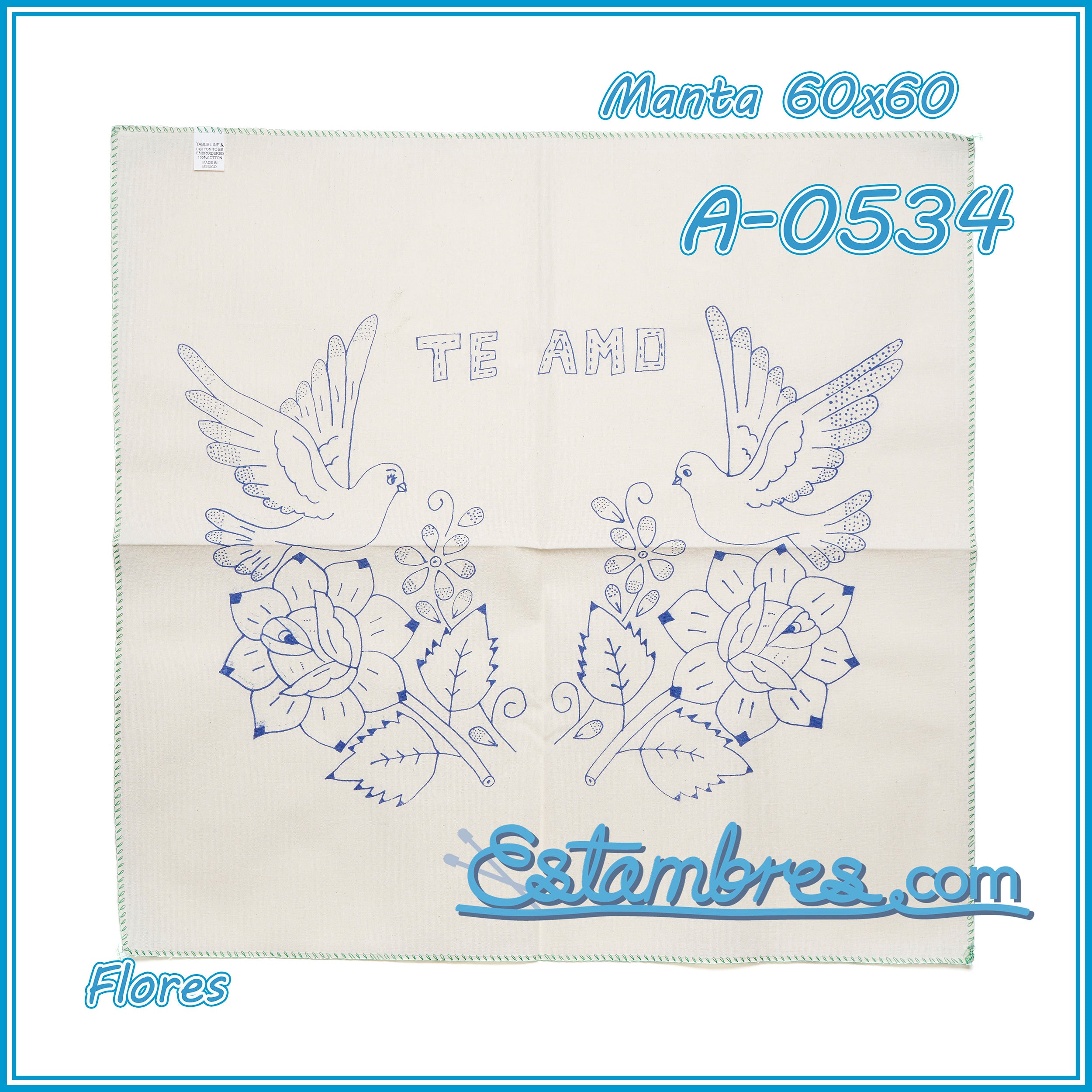 FLORES - Manta [60x60cm]
