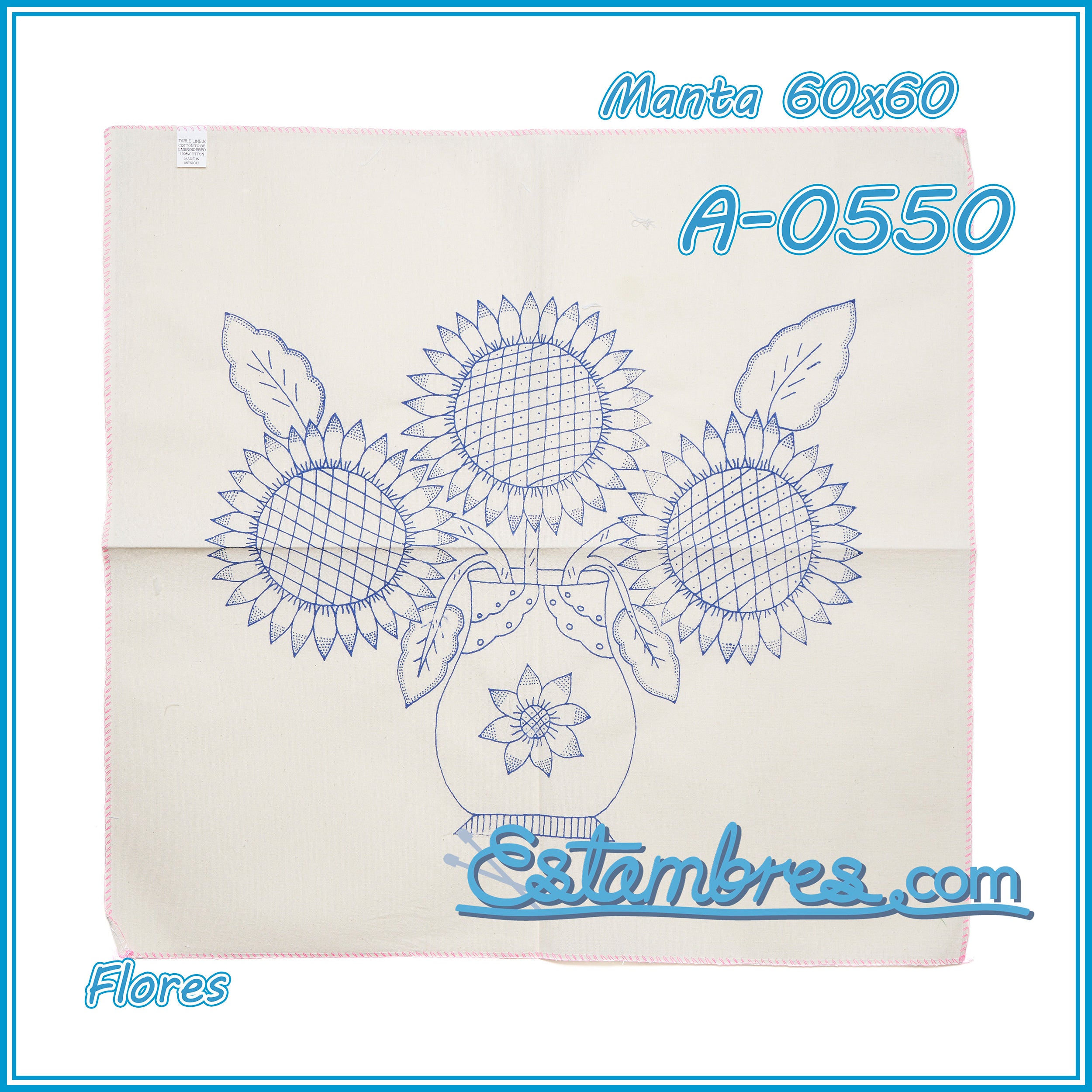 FLORES - Manta [60x60cm]