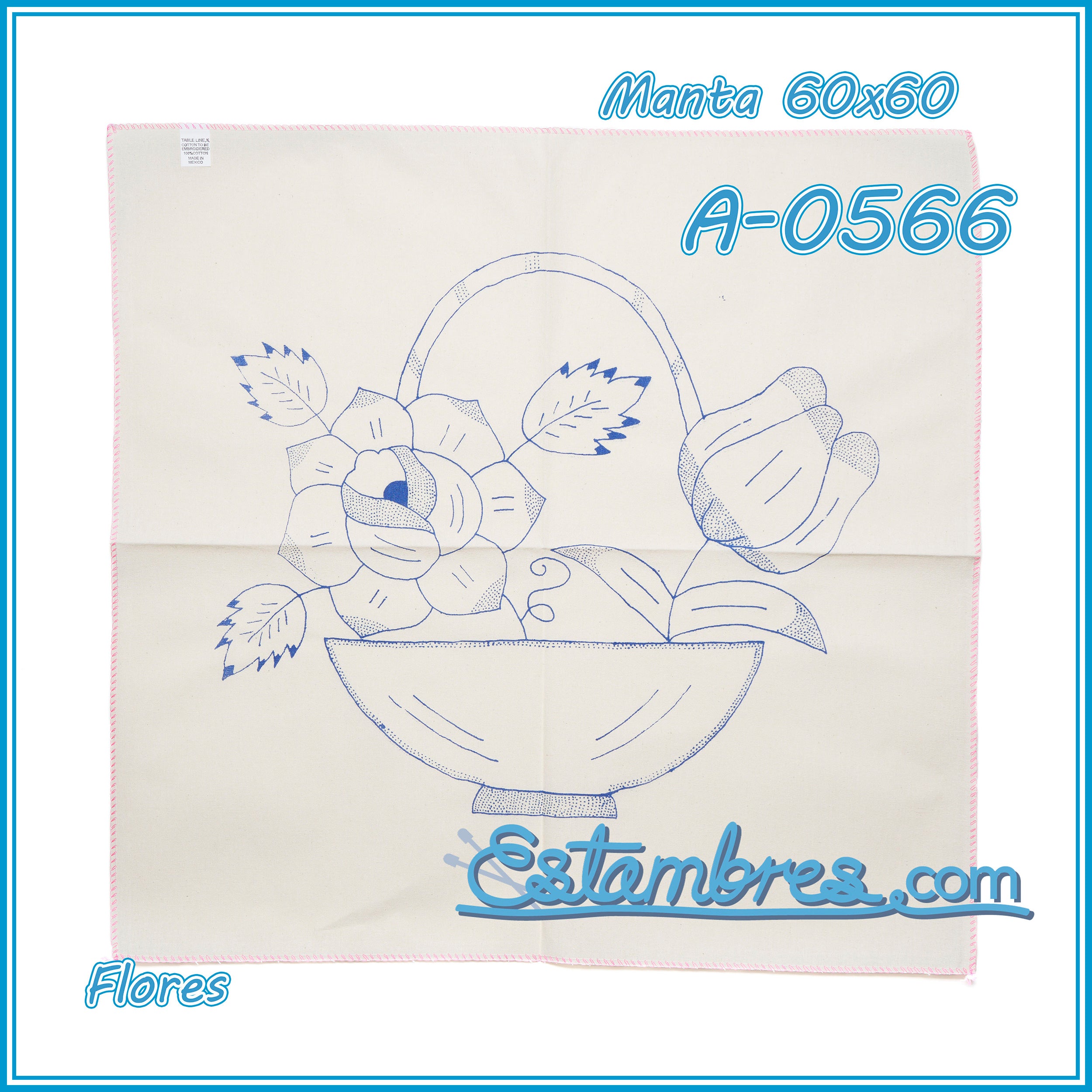 FLORES - Manta [60x60cm]