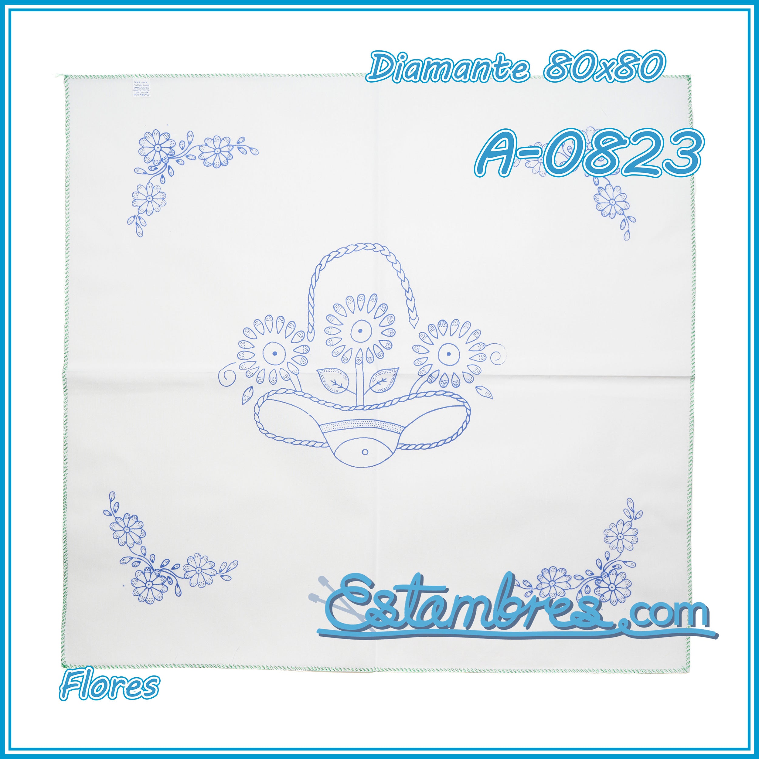 FLORES - Diamante [80x80cm]
