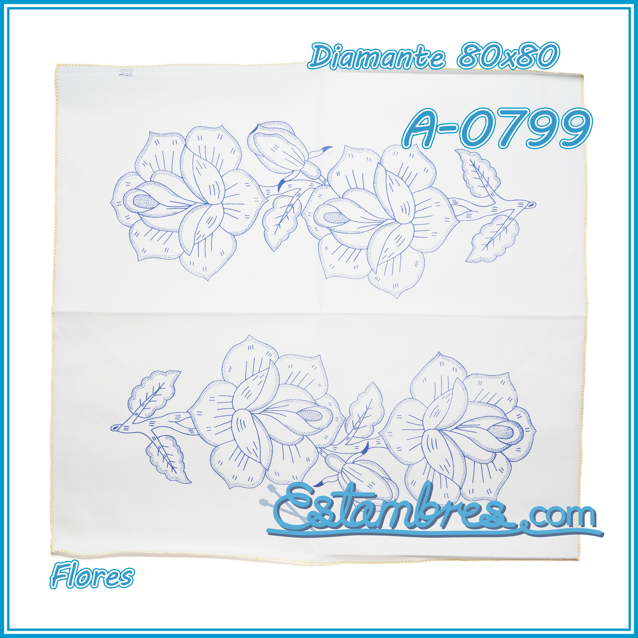 FLORES - Diamante [80x80cm]