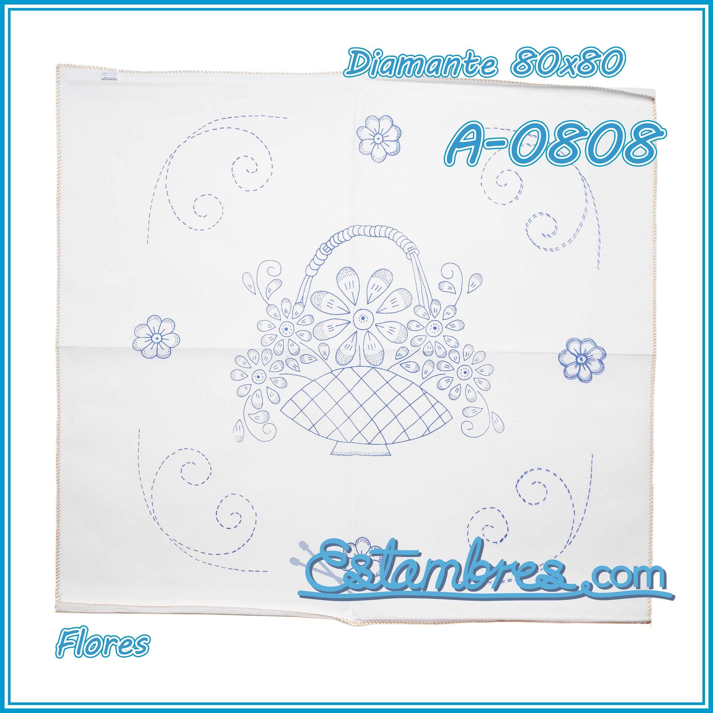 FLORES - Diamante [80x80cm]