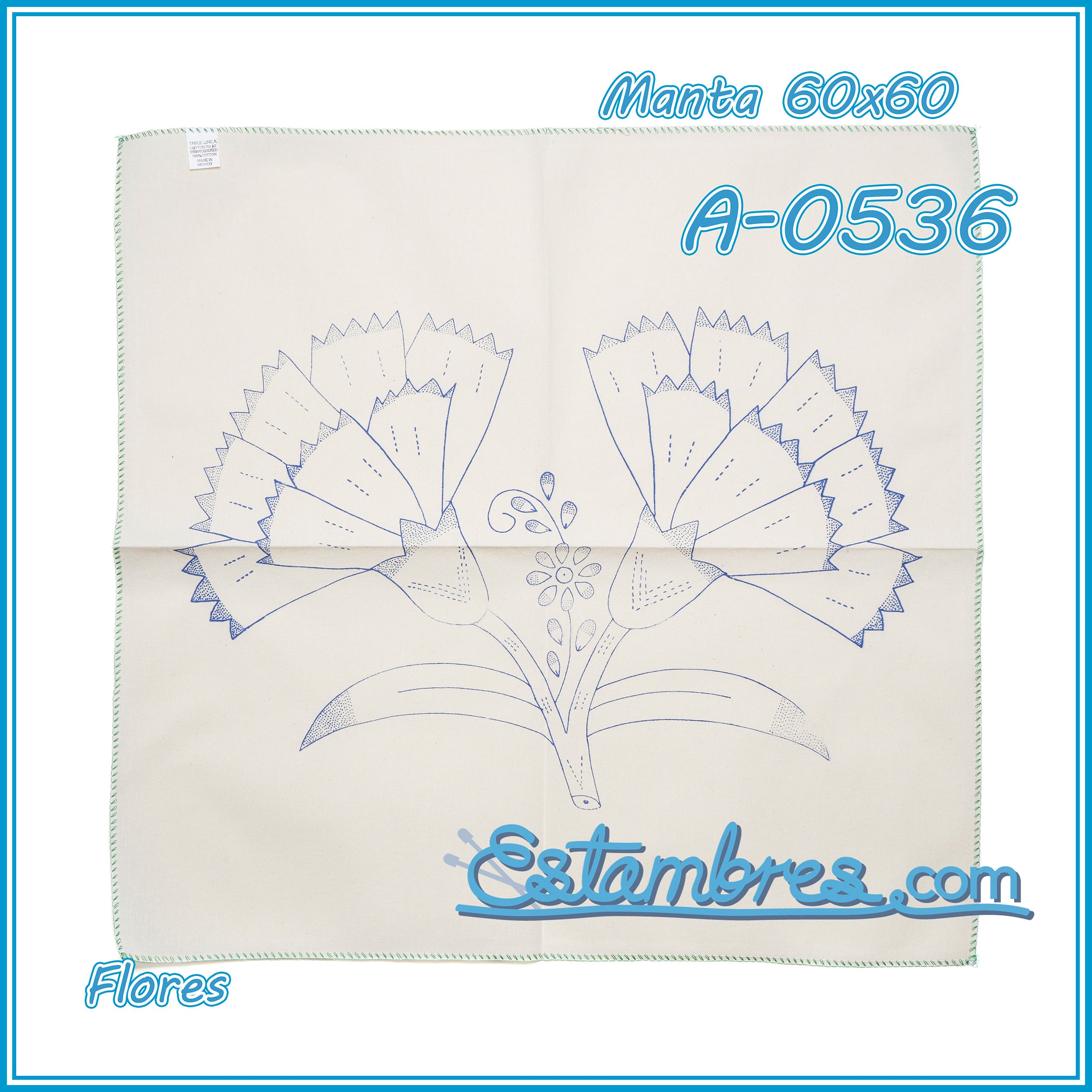 FLORES - Manta [60x60cm]