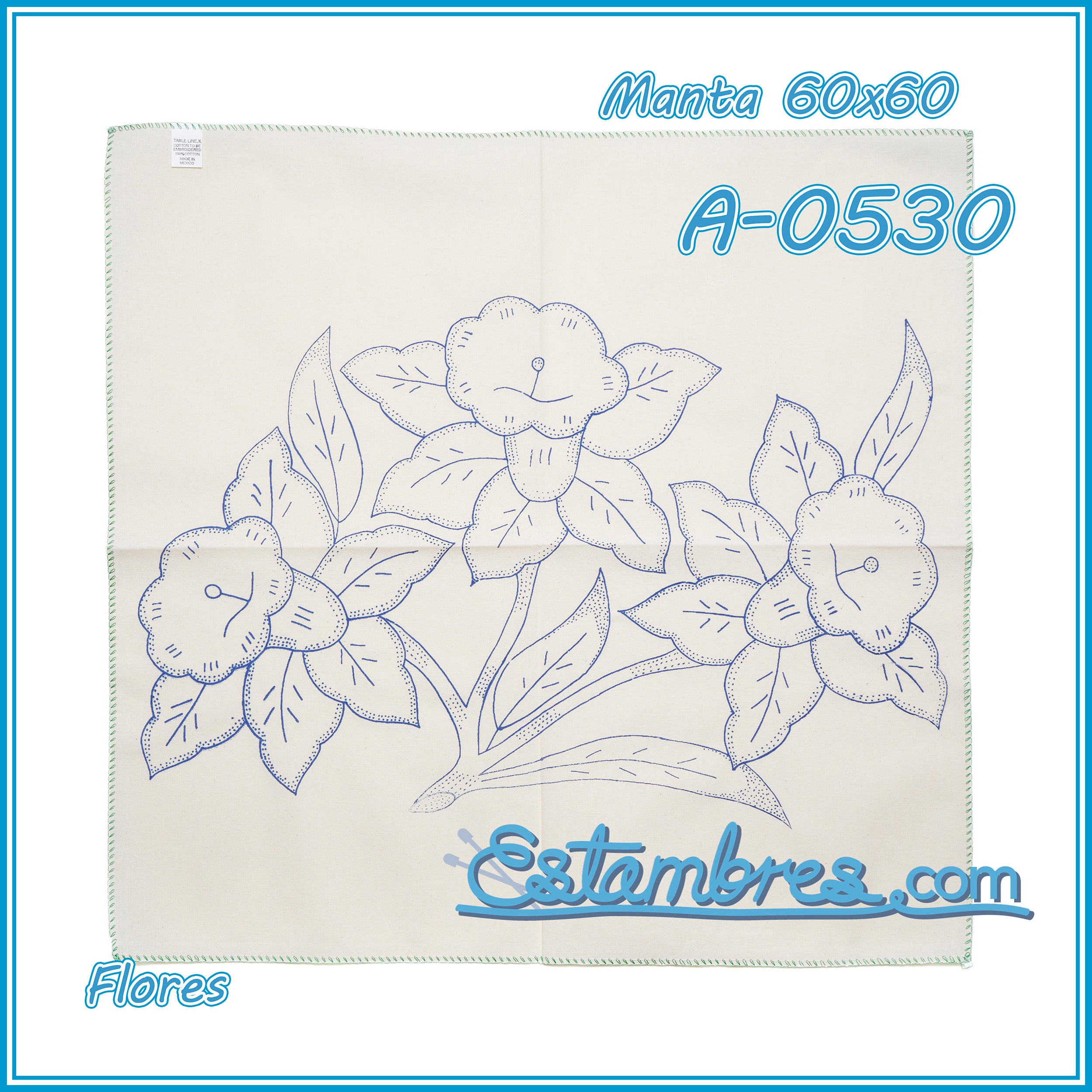FLORES - Manta [60x60cm]