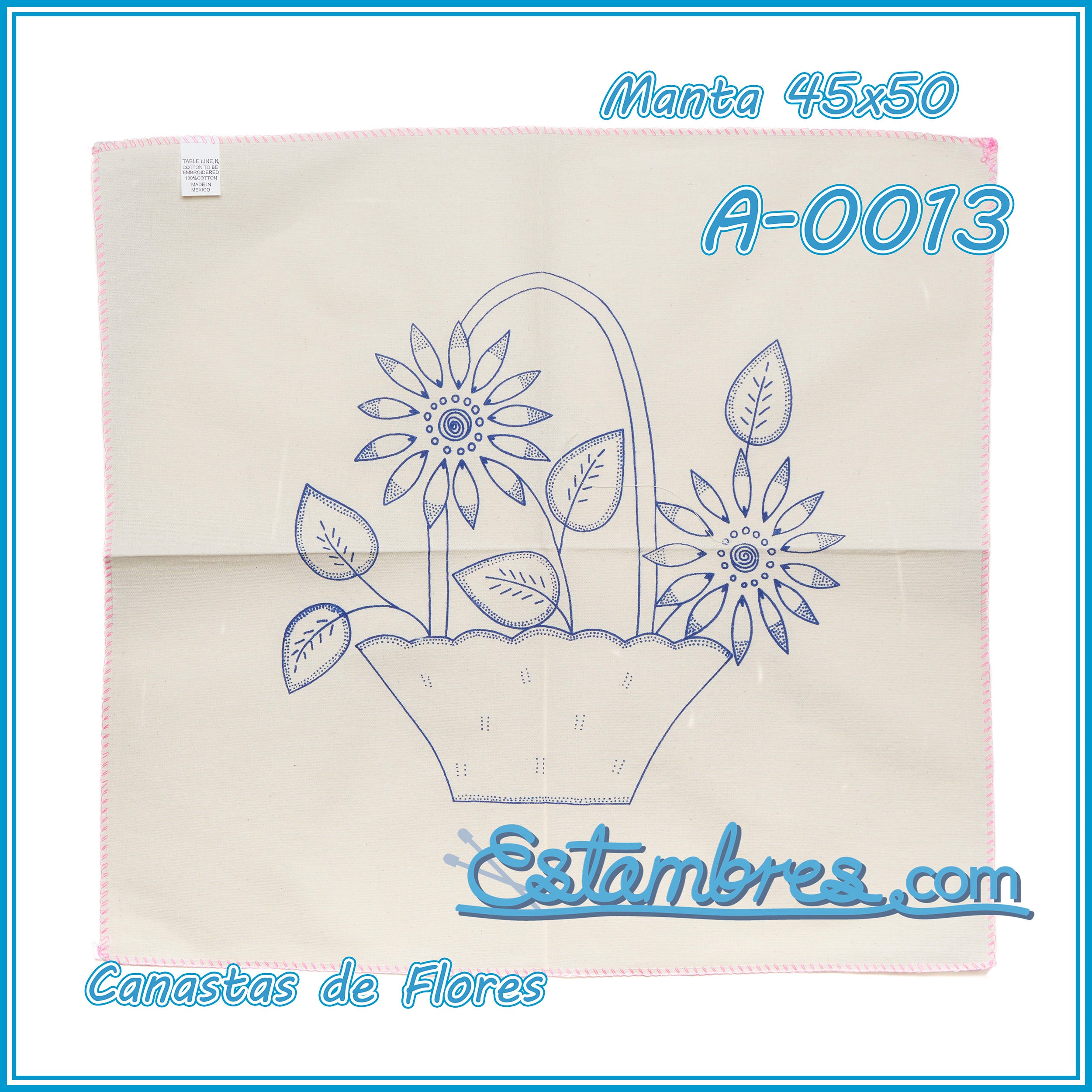 CANASTAS de FLORES - Manta [45x50cm]