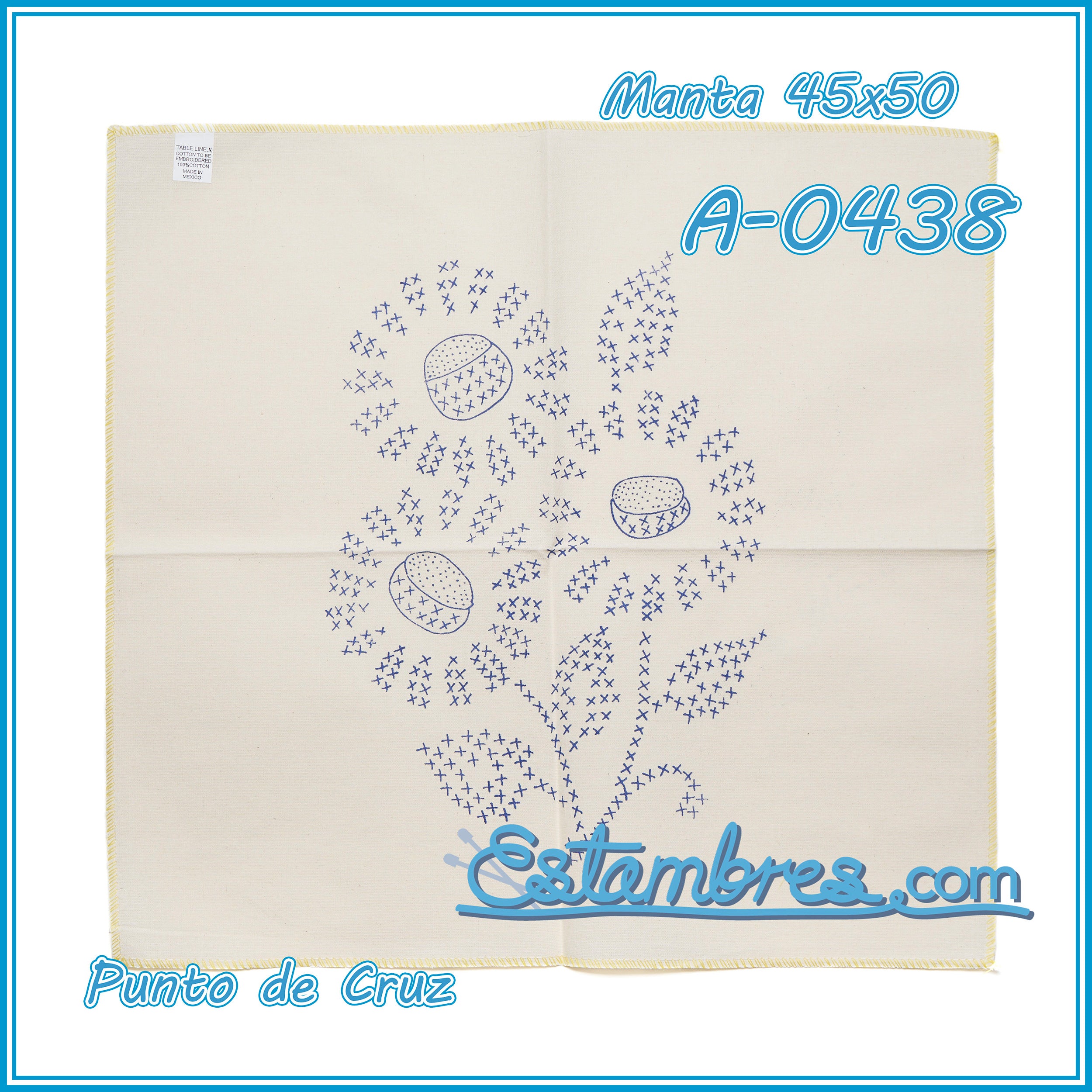 PUNTO de CRUZ - Manta [45x50cm]