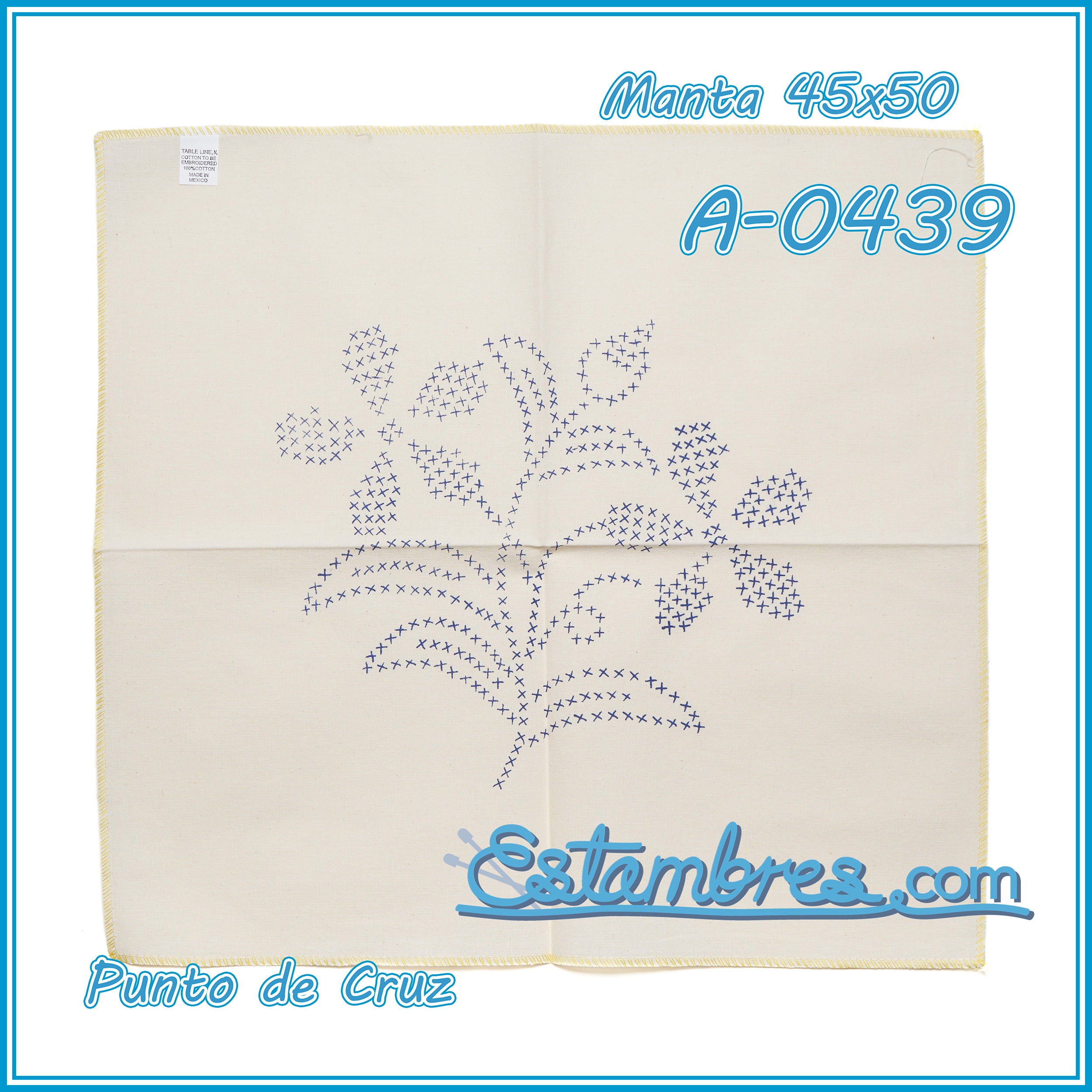 PUNTO de CRUZ - Manta [45x50cm]