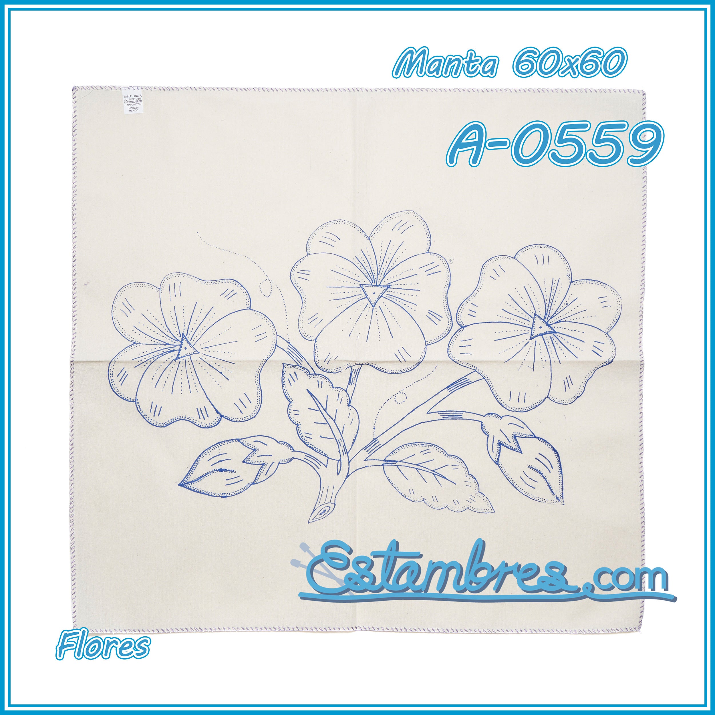FLORES - Manta [60x60cm]