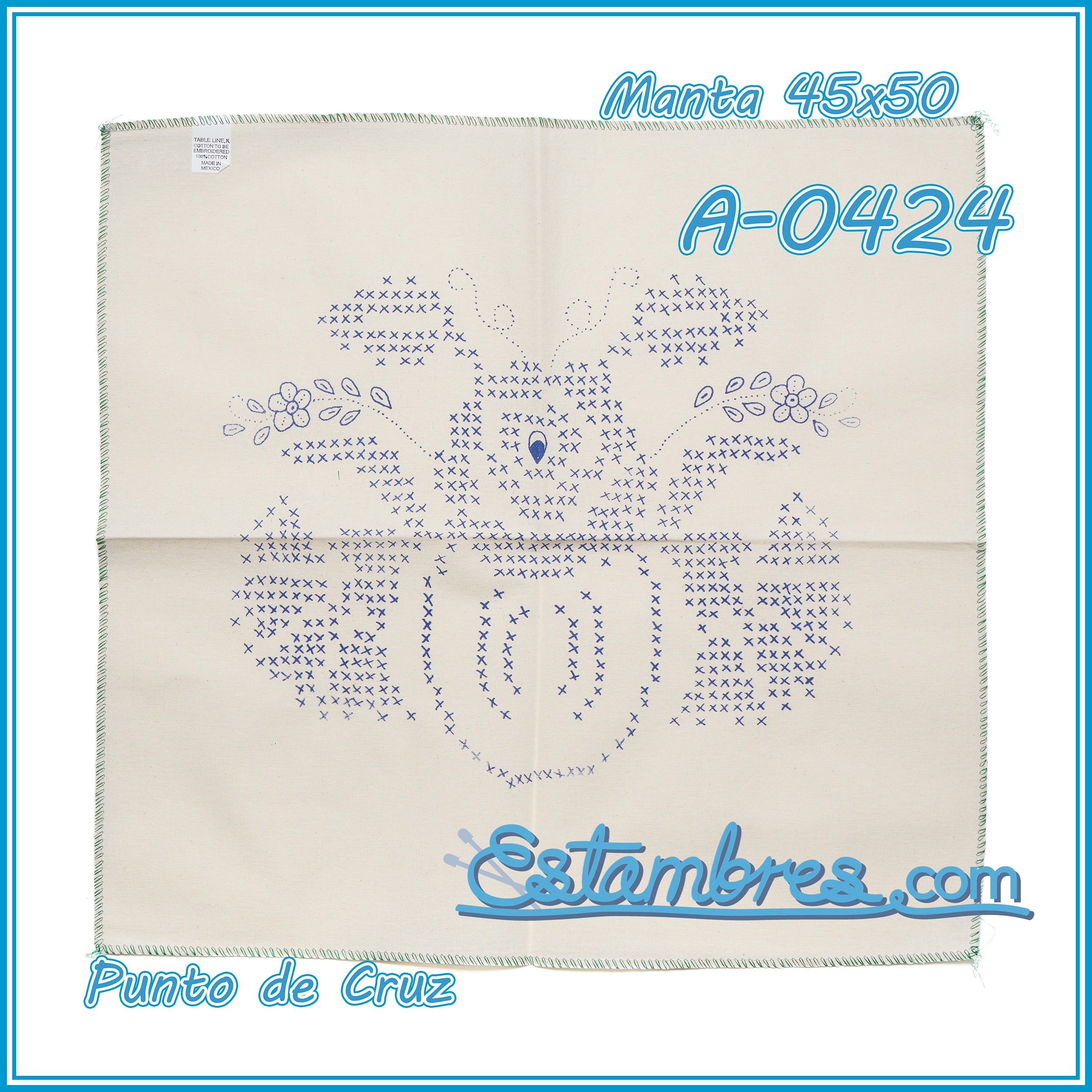 PUNTO de CRUZ - Manta [45x50cm]