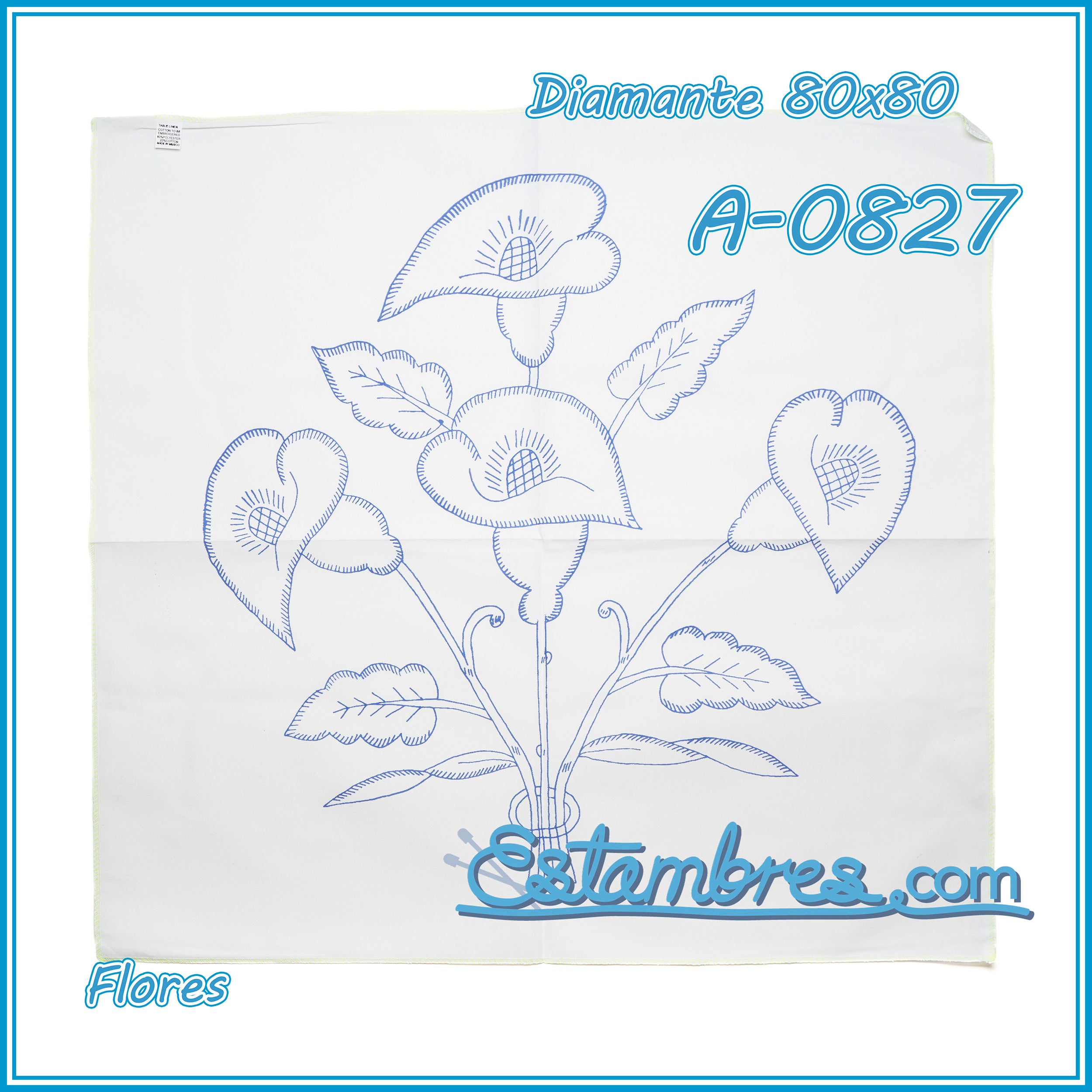FLORES - Diamante [80x80cm]