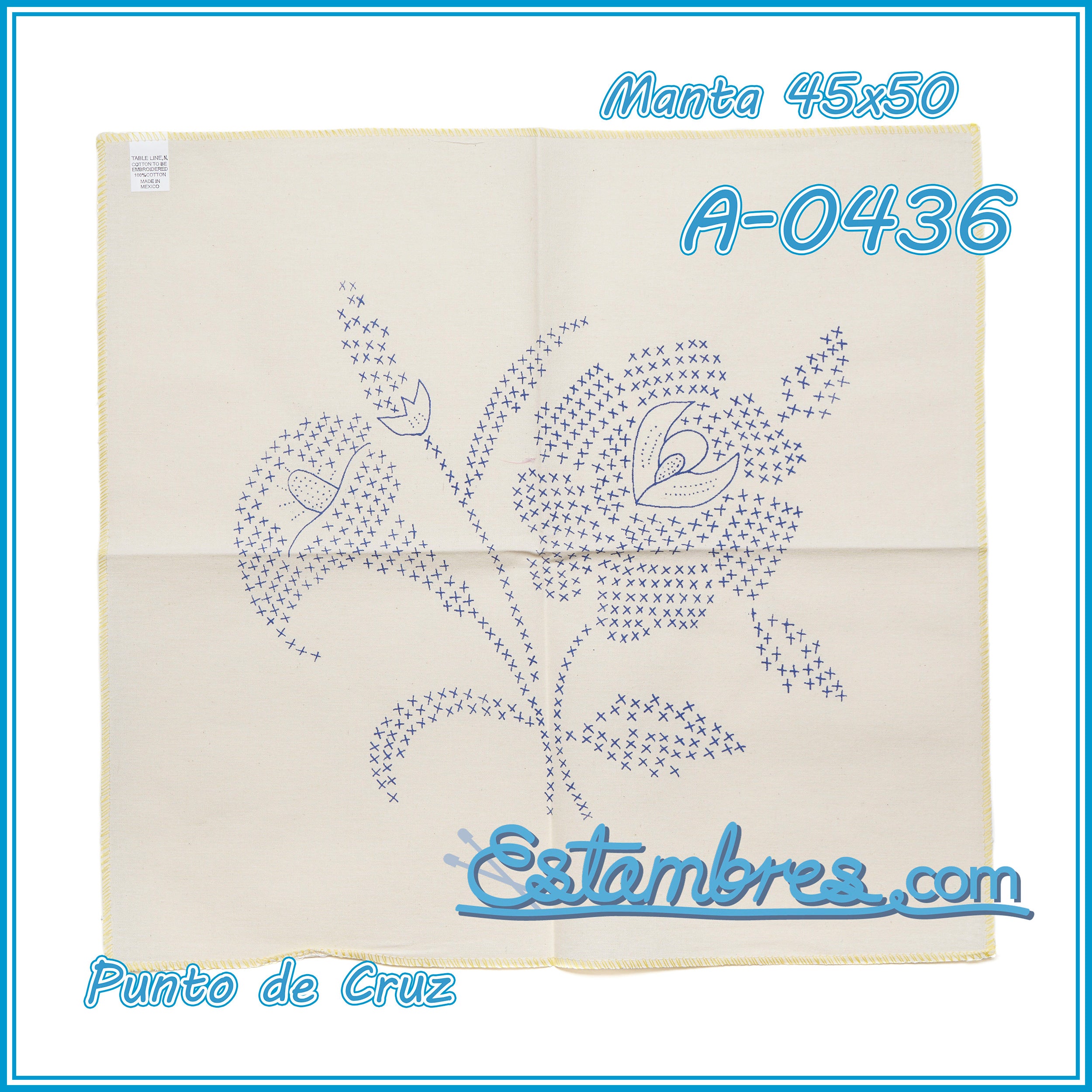 PUNTO de CRUZ - Manta [45x50cm]