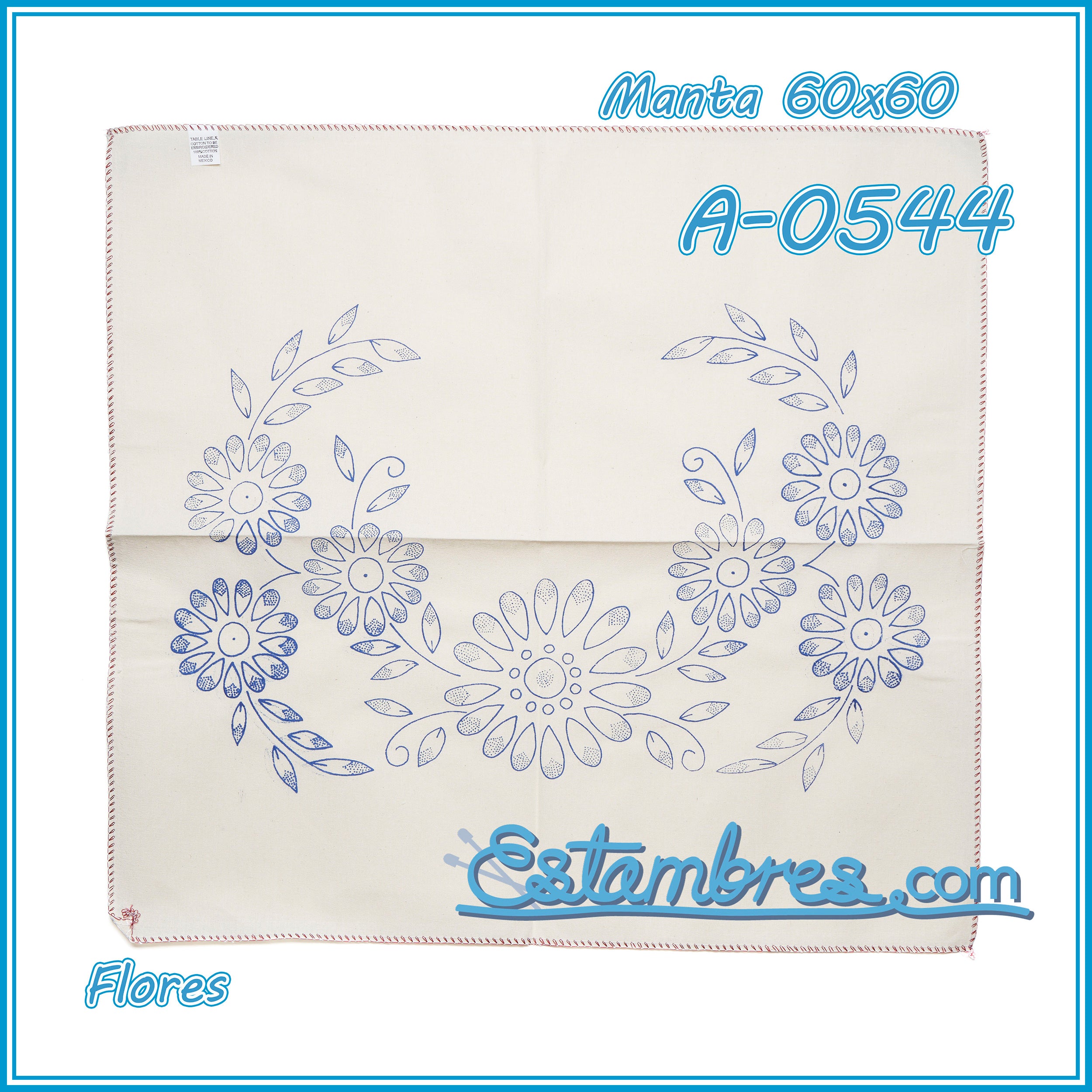 FLORES - Manta [60x60cm]