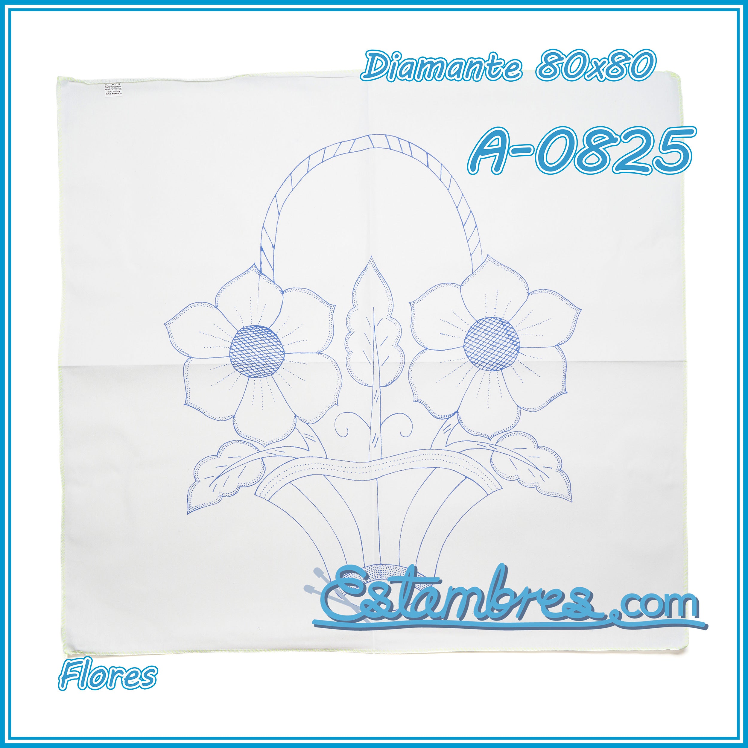 FLORES - Diamante [80x80cm]