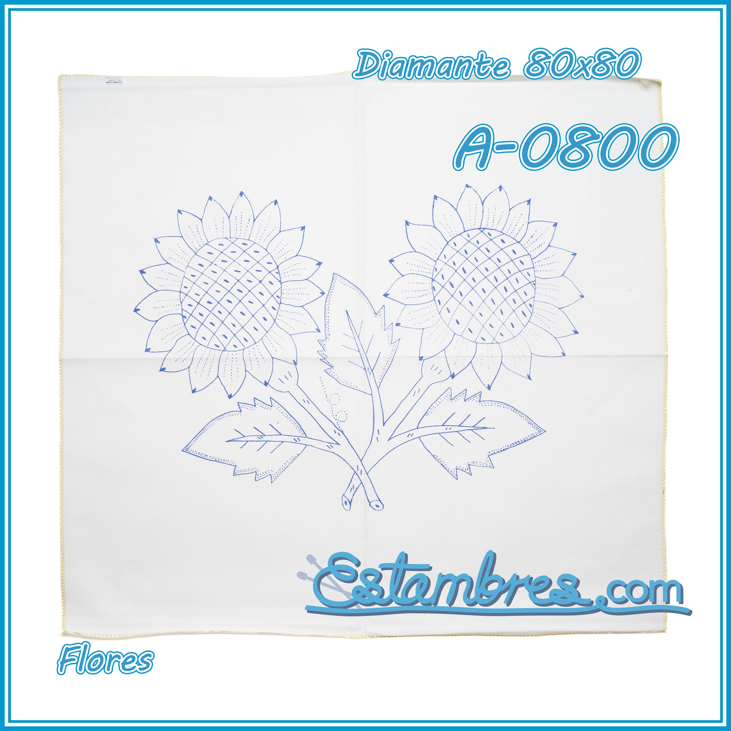 FLORES - Diamante [80x80cm]