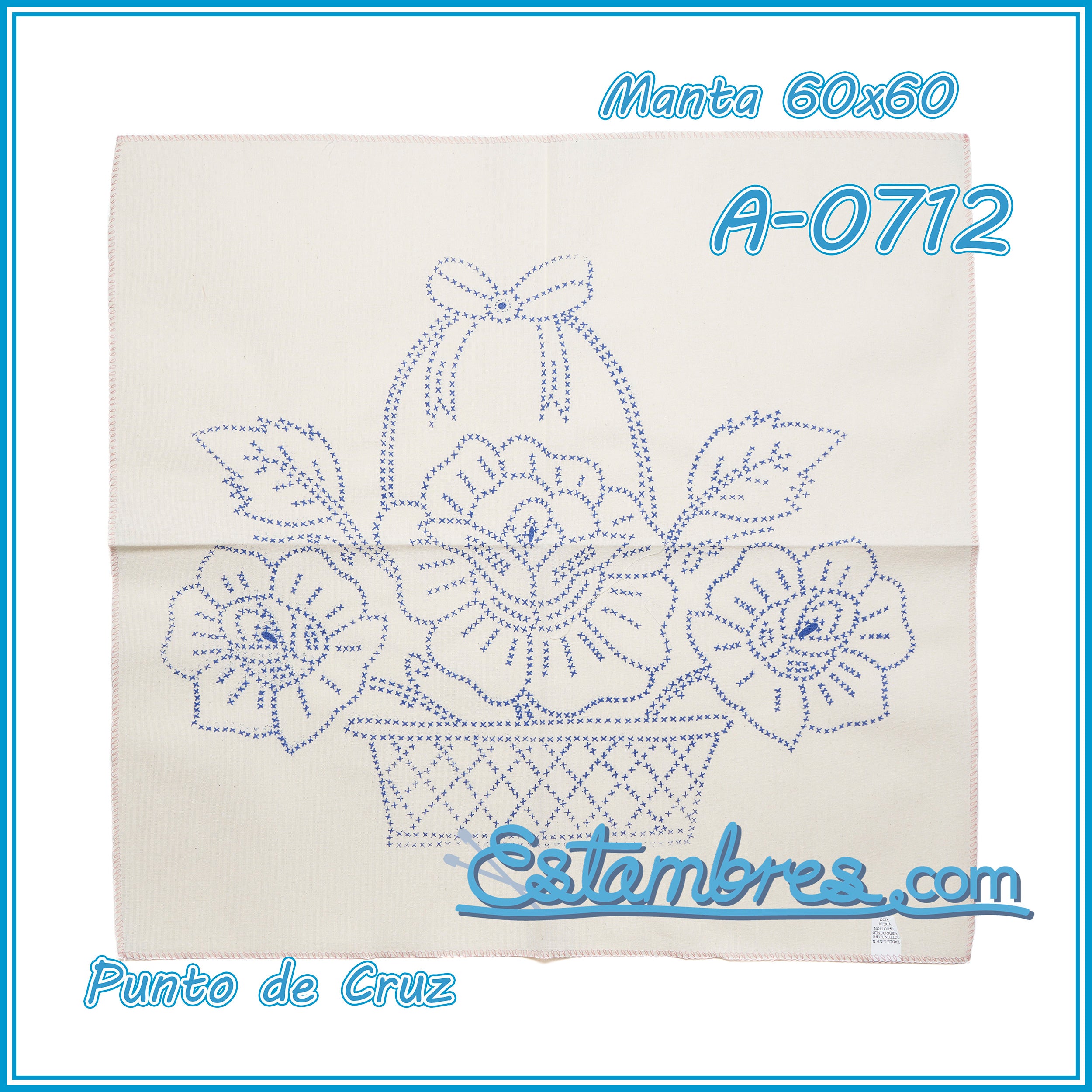PUNTO de CRUZ - Manta [60x60cm]