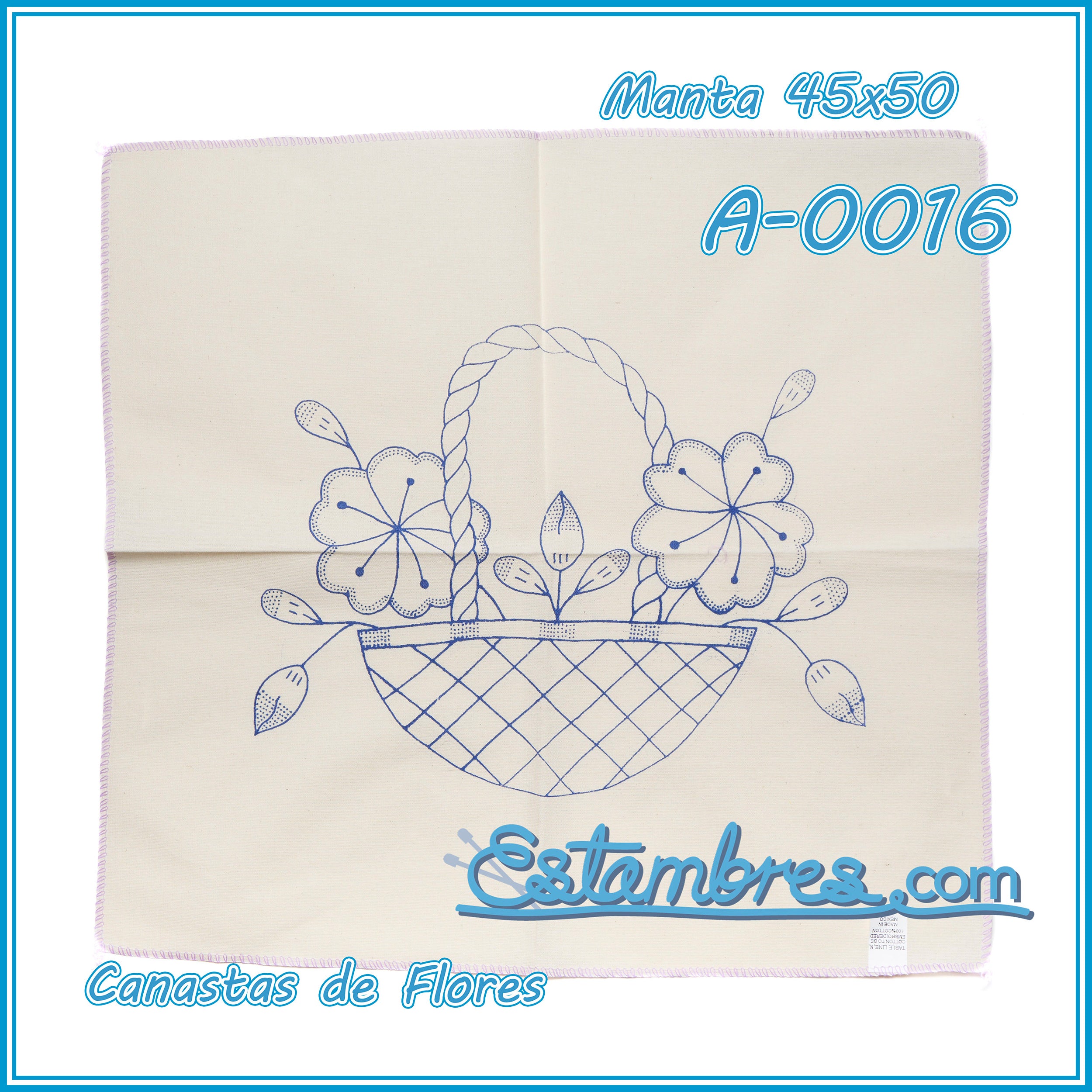 CANASTAS de FLORES - Manta [45x50cm]