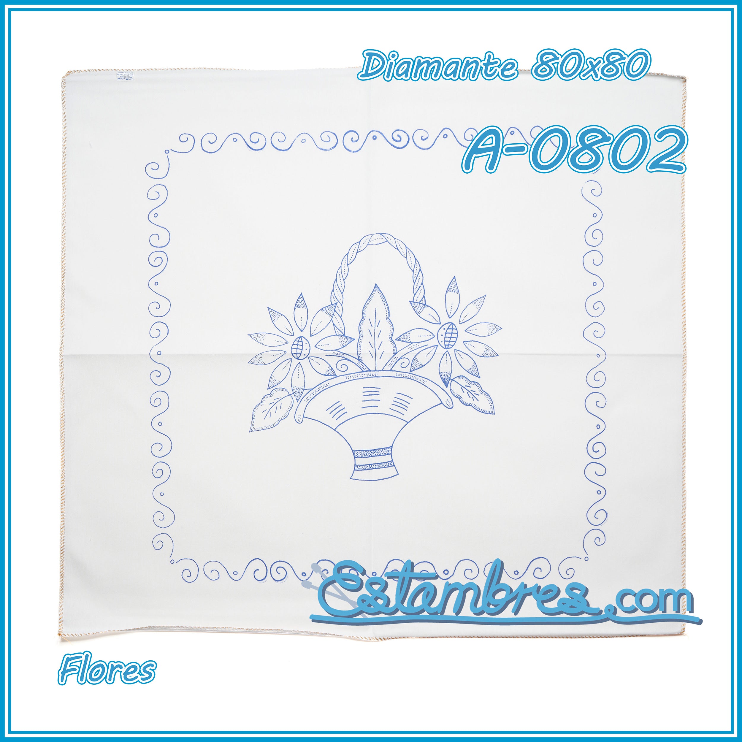 FLORES - Diamante [80x80cm]