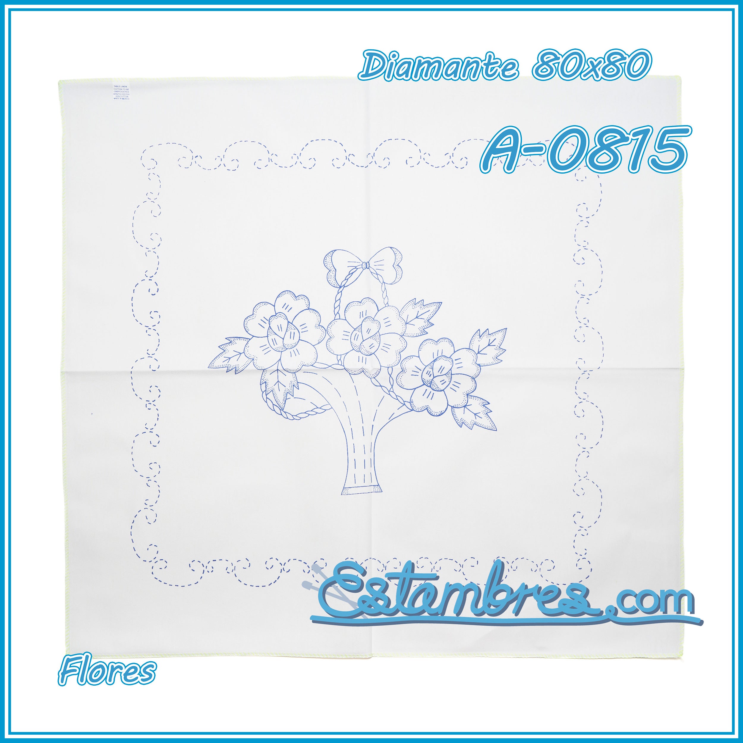 FLORES - Diamante [80x80cm]