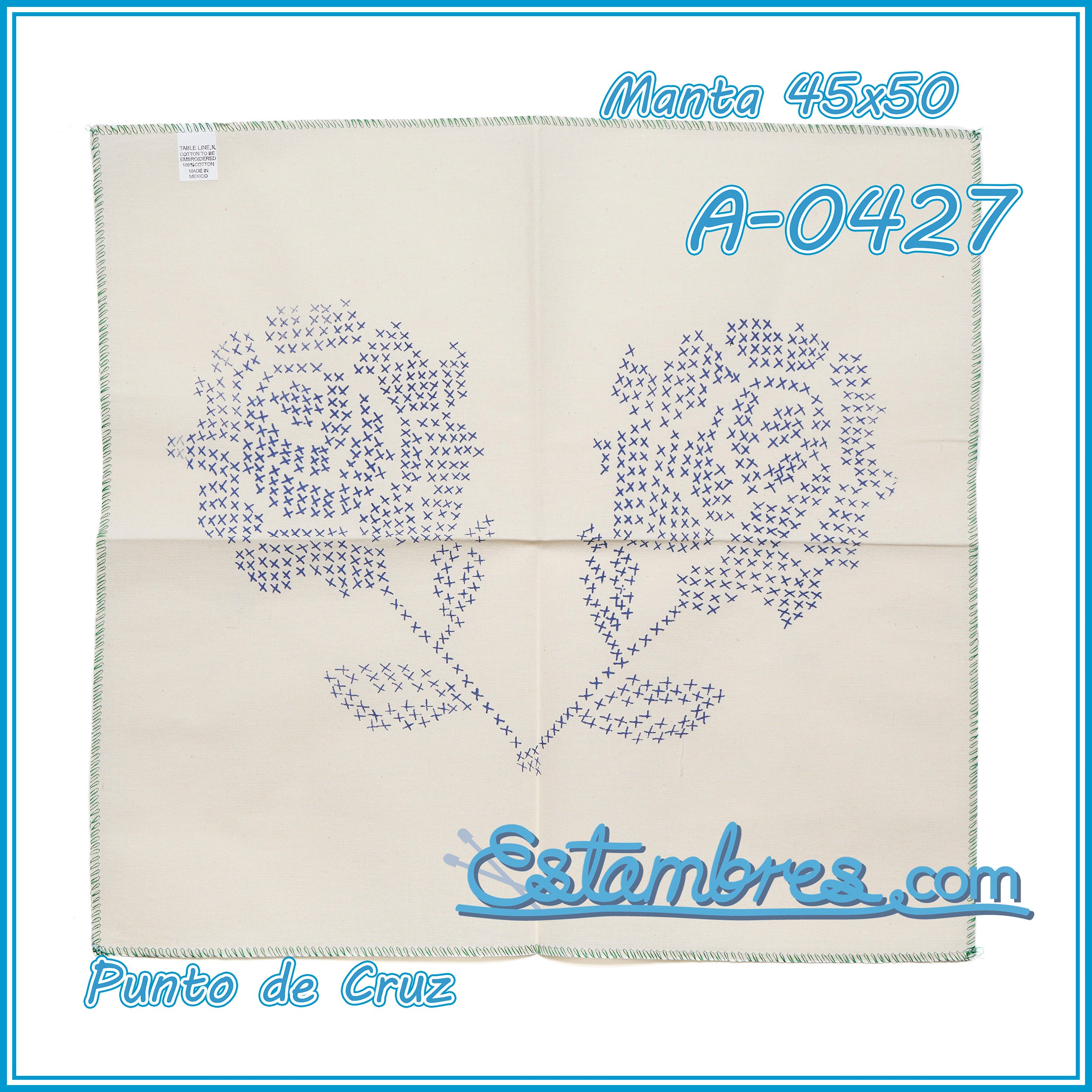 PUNTO de CRUZ - Manta [45x50cm]