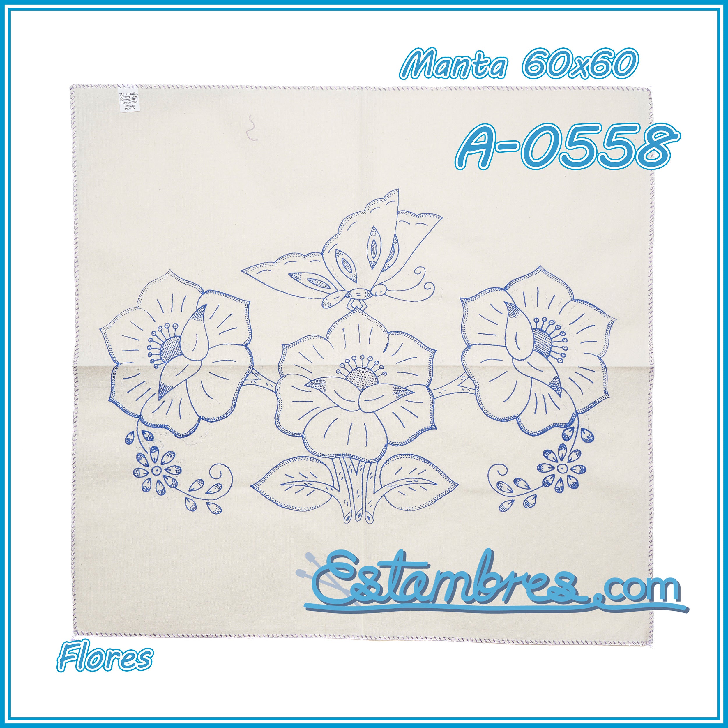 FLORES - Manta [60x60cm]