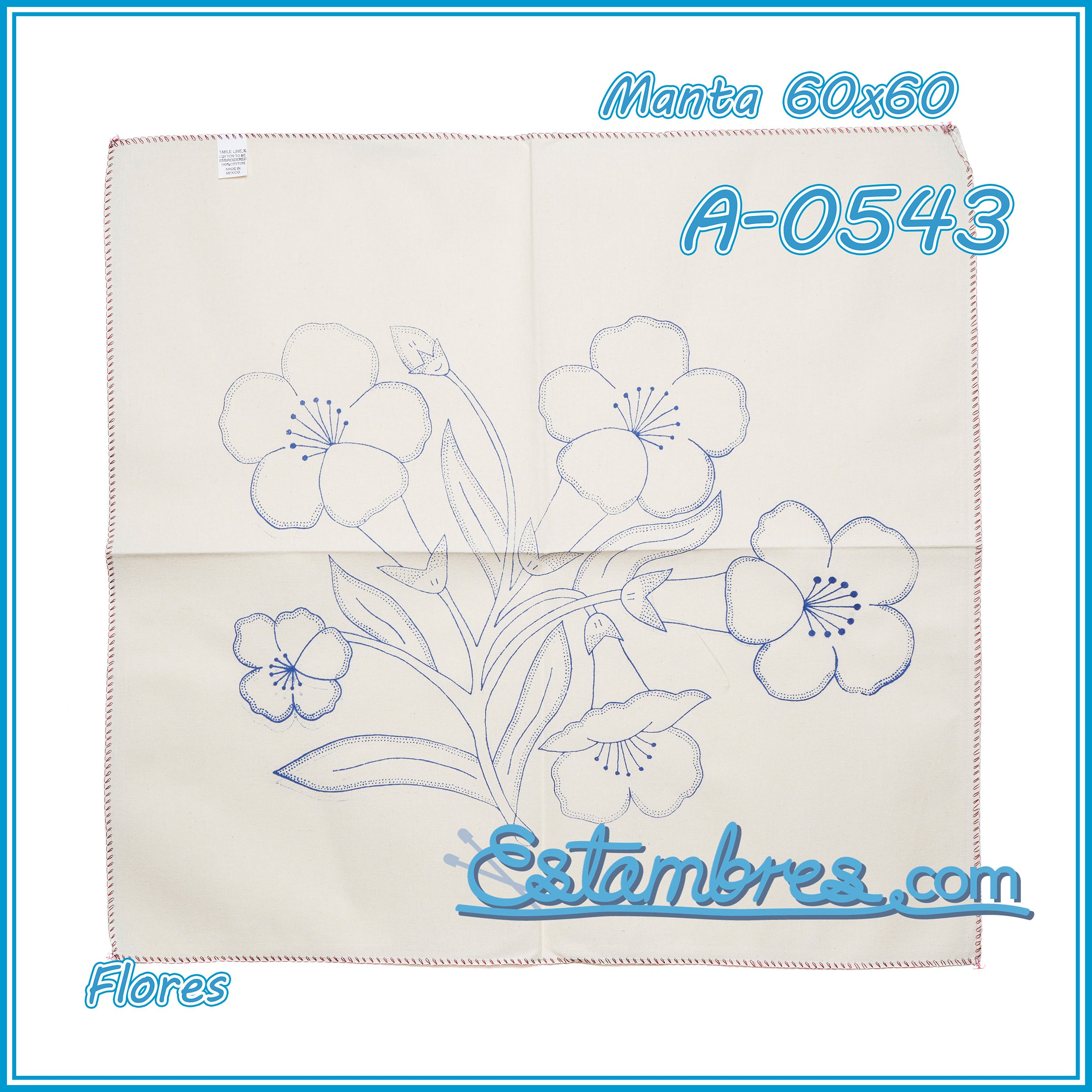FLORES - Manta [60x60cm]
