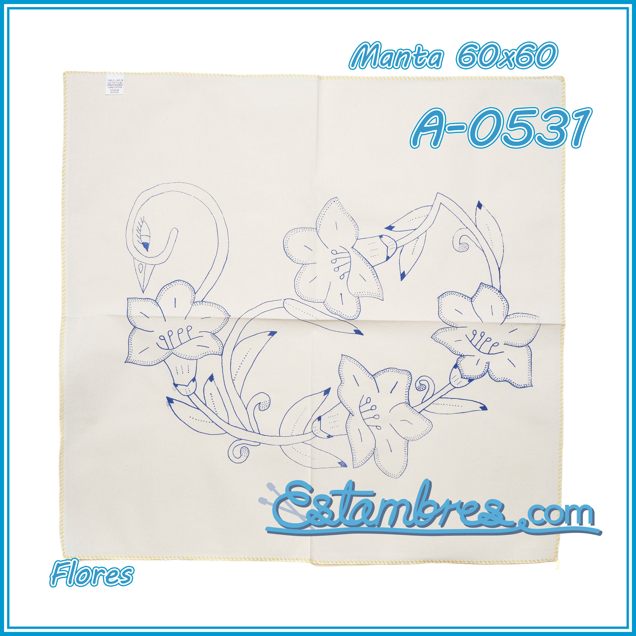 FLORES - Manta [60x60cm]