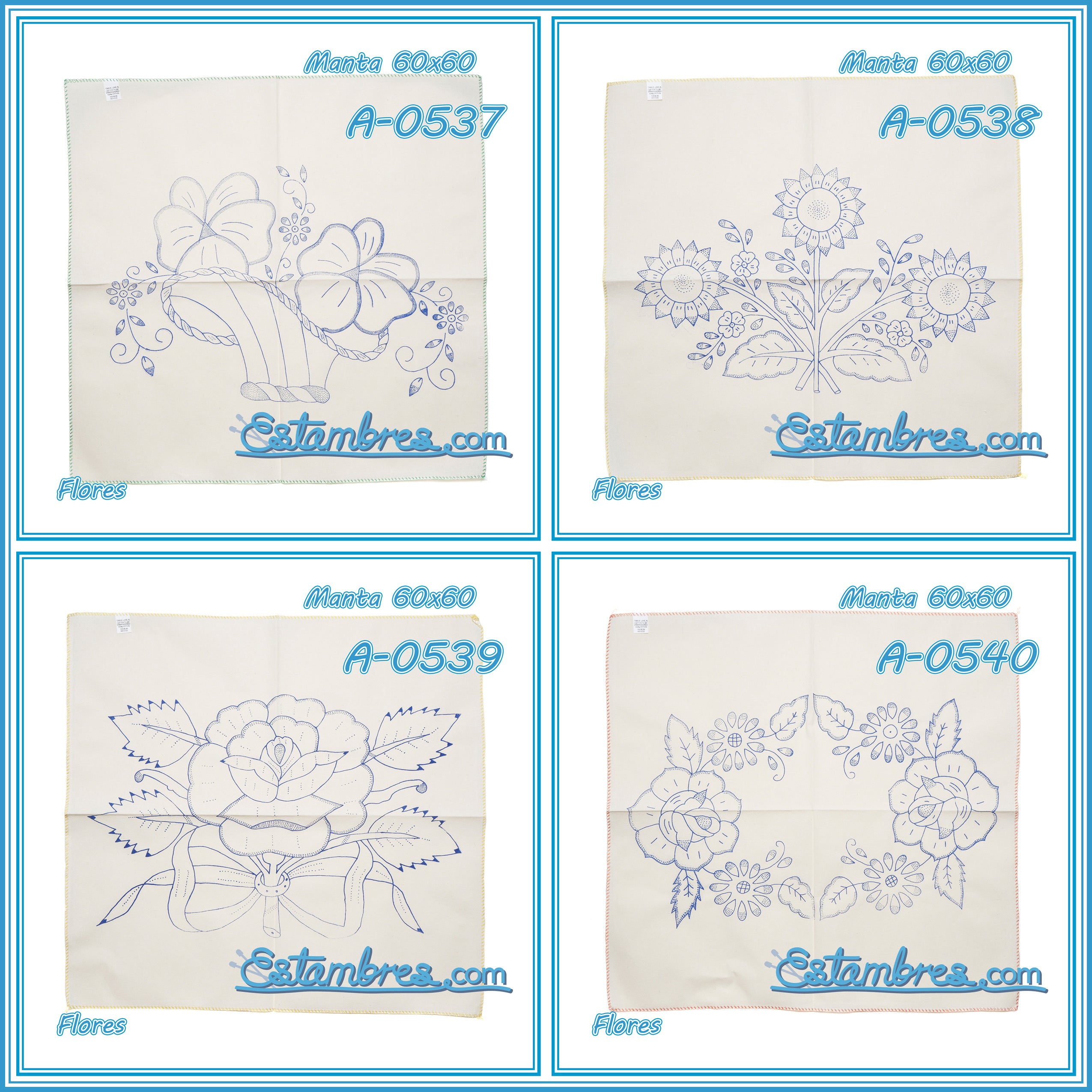 FLORES - Manta [60x60cm]