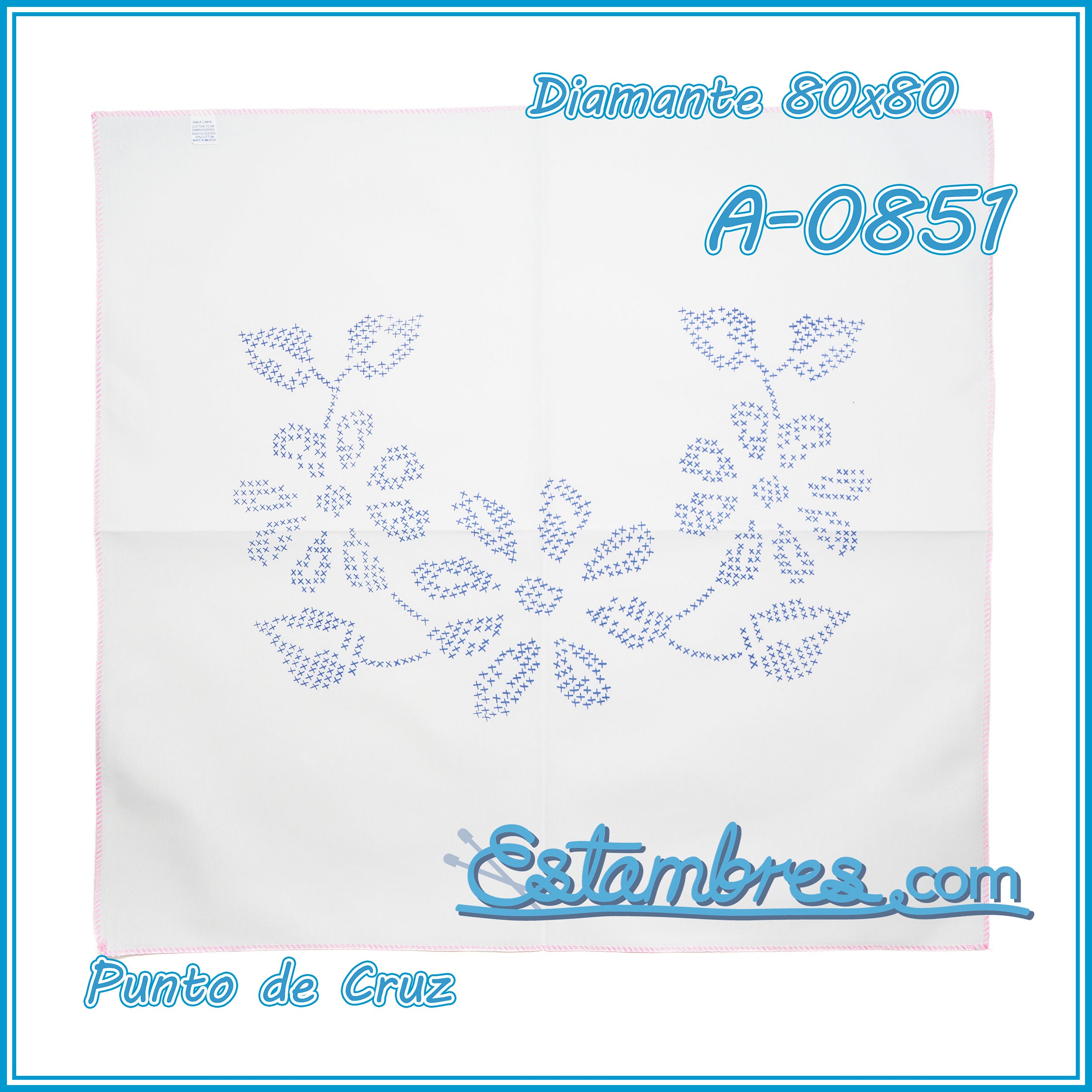 PUNTO de CRUZ - Diamante [80x80cm]
