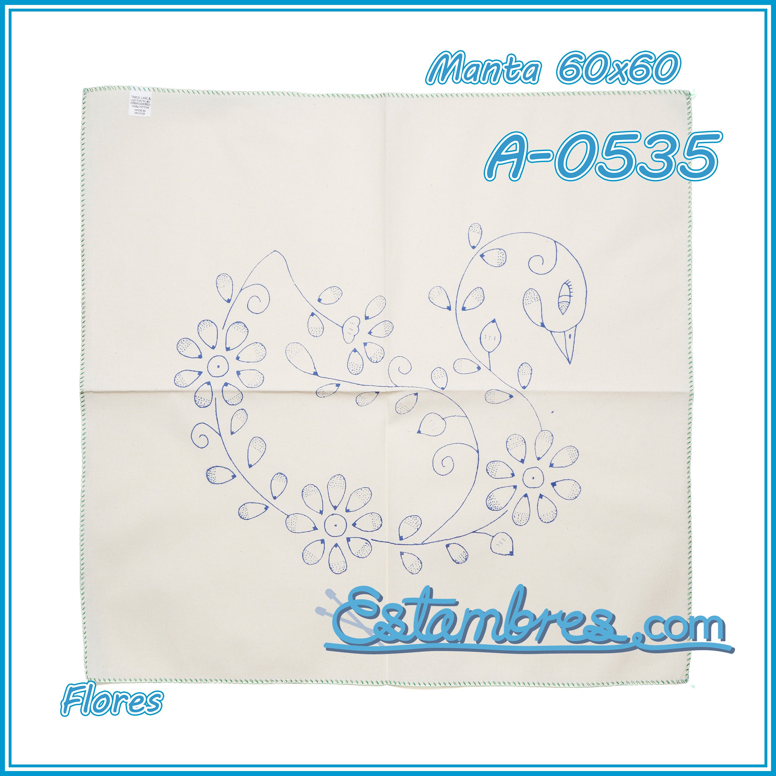 FLORES - Manta [60x60cm]