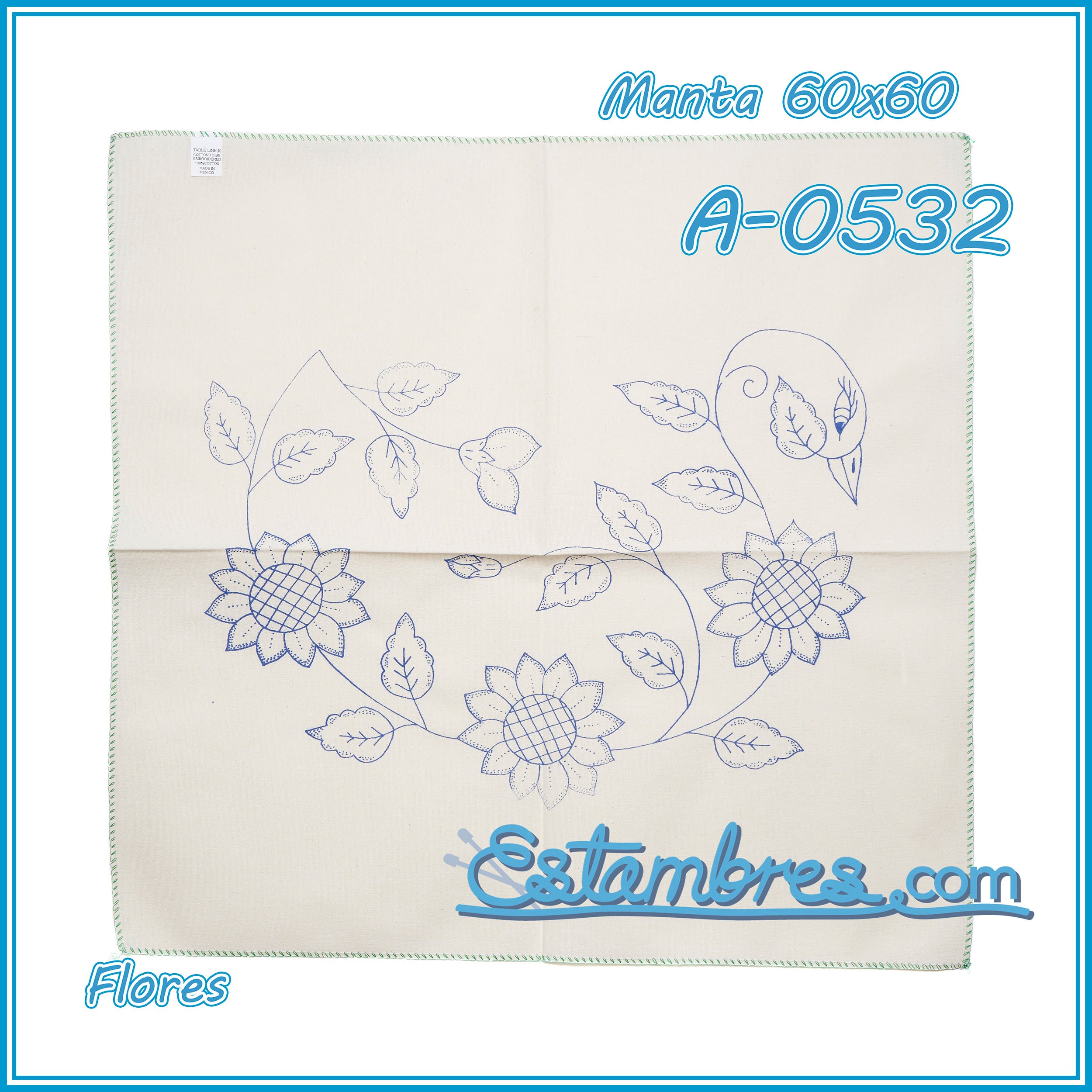 FLORES - Manta [60x60cm]