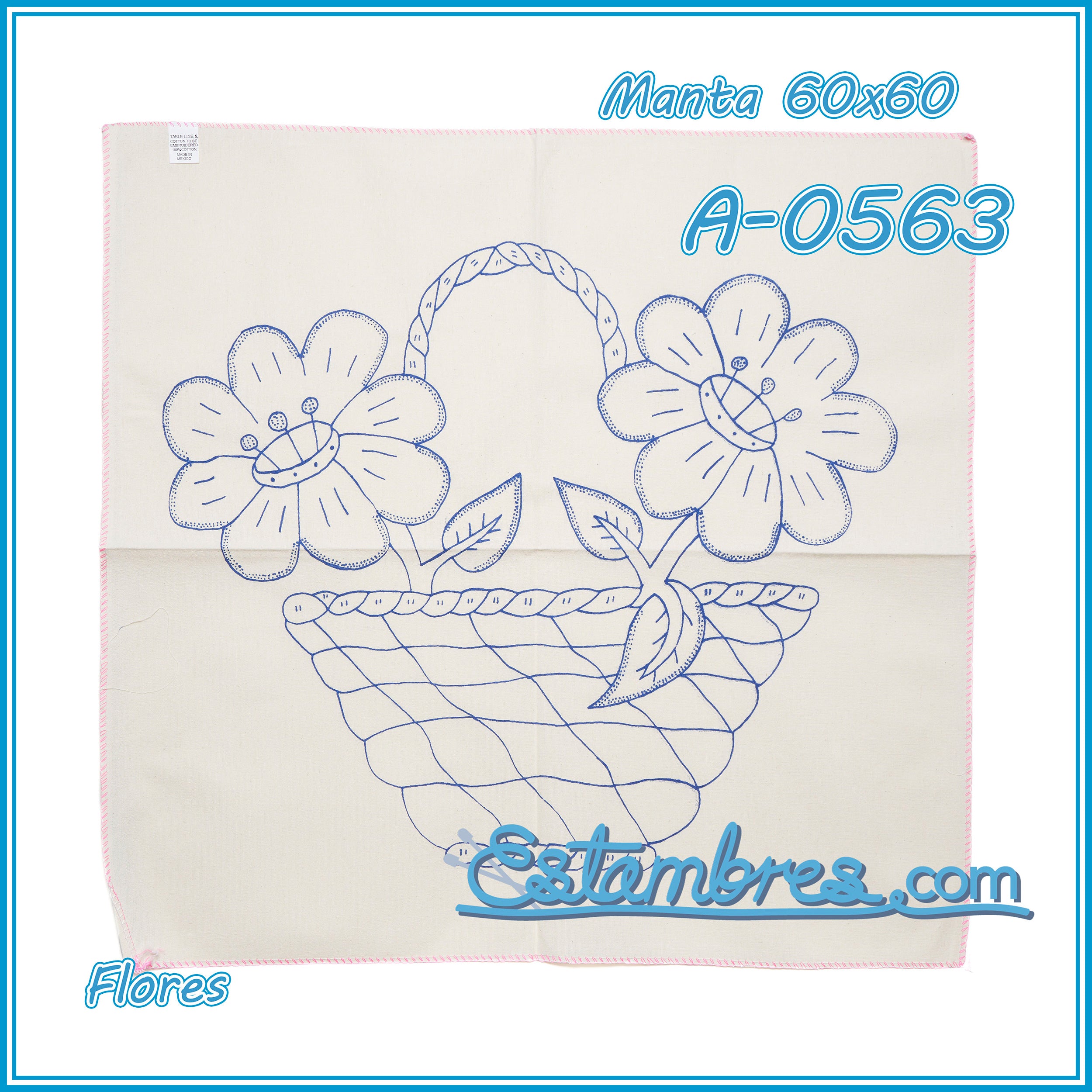 FLORES - Manta [60x60cm]