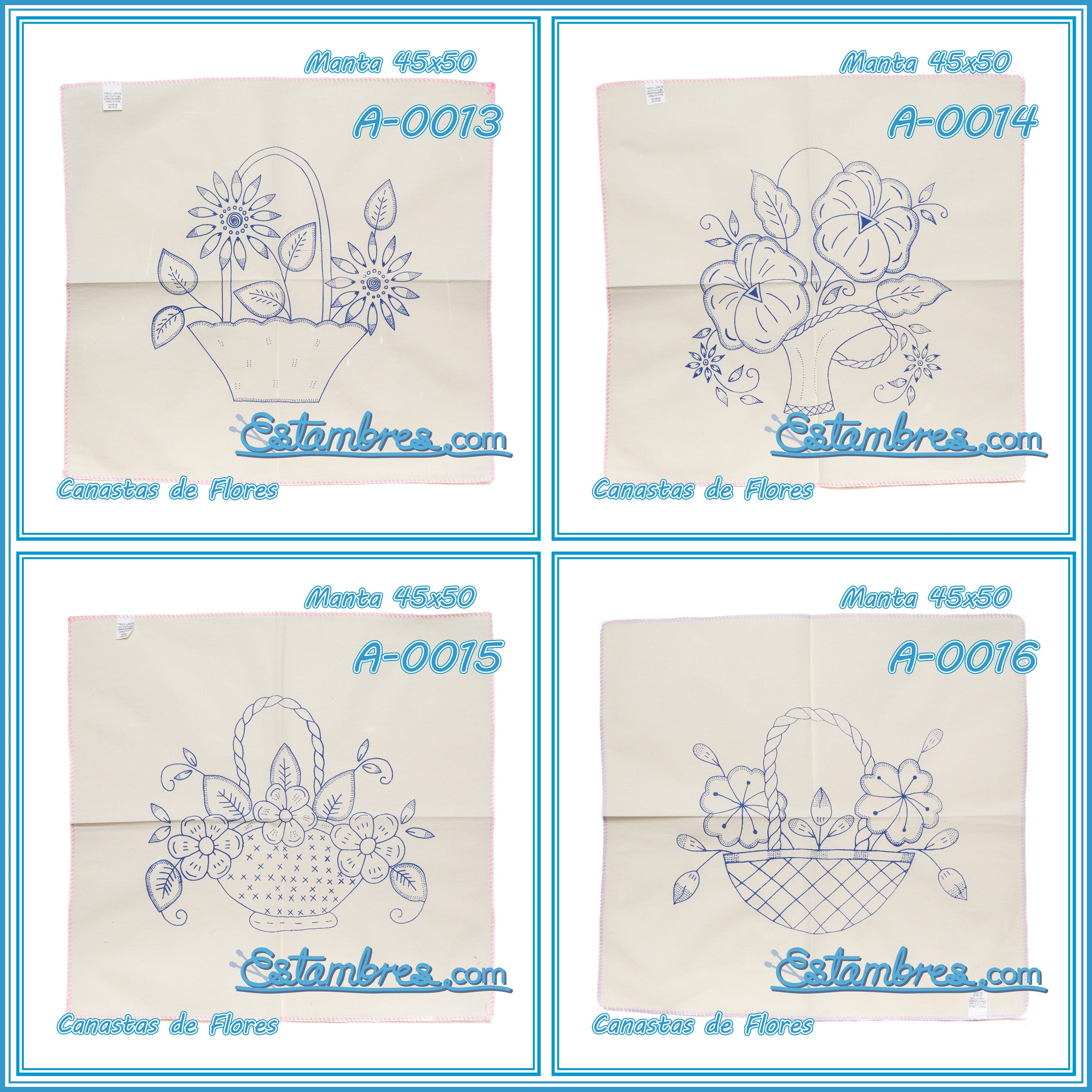 CANASTAS de FLORES - Manta [45x50cm]