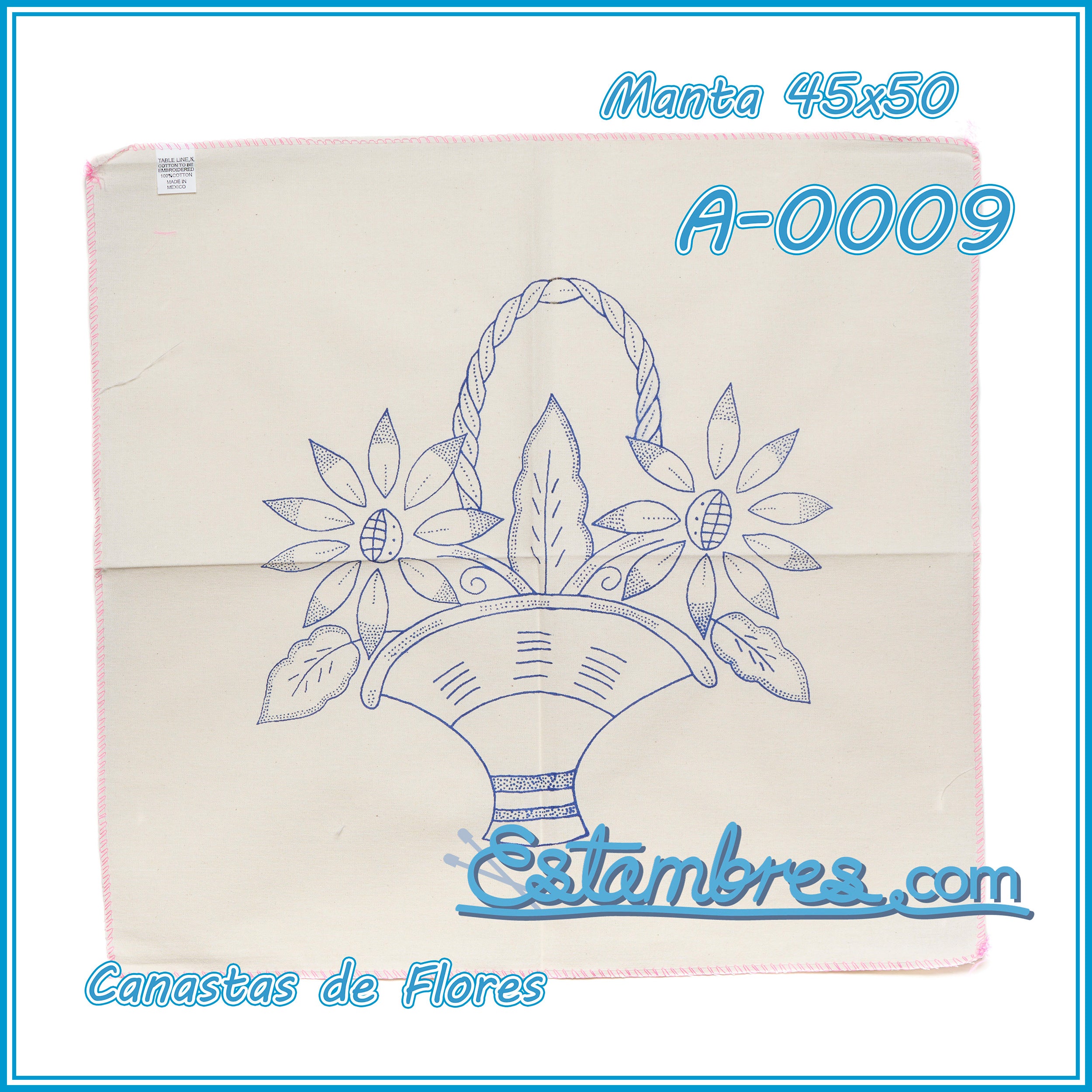 CANASTAS de FLORES - Manta [45x50cm]