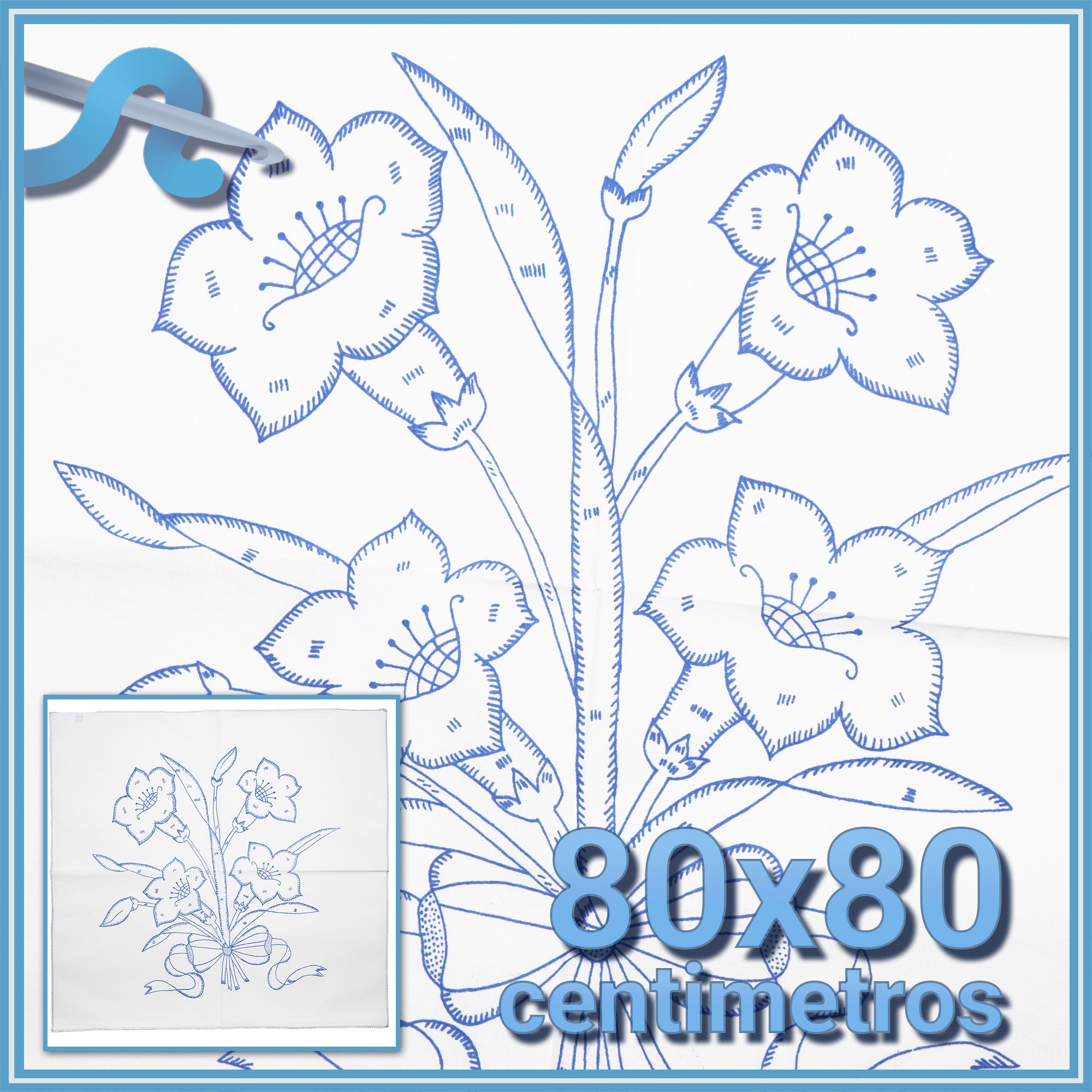 FLORES - Diamante [80x80cm]