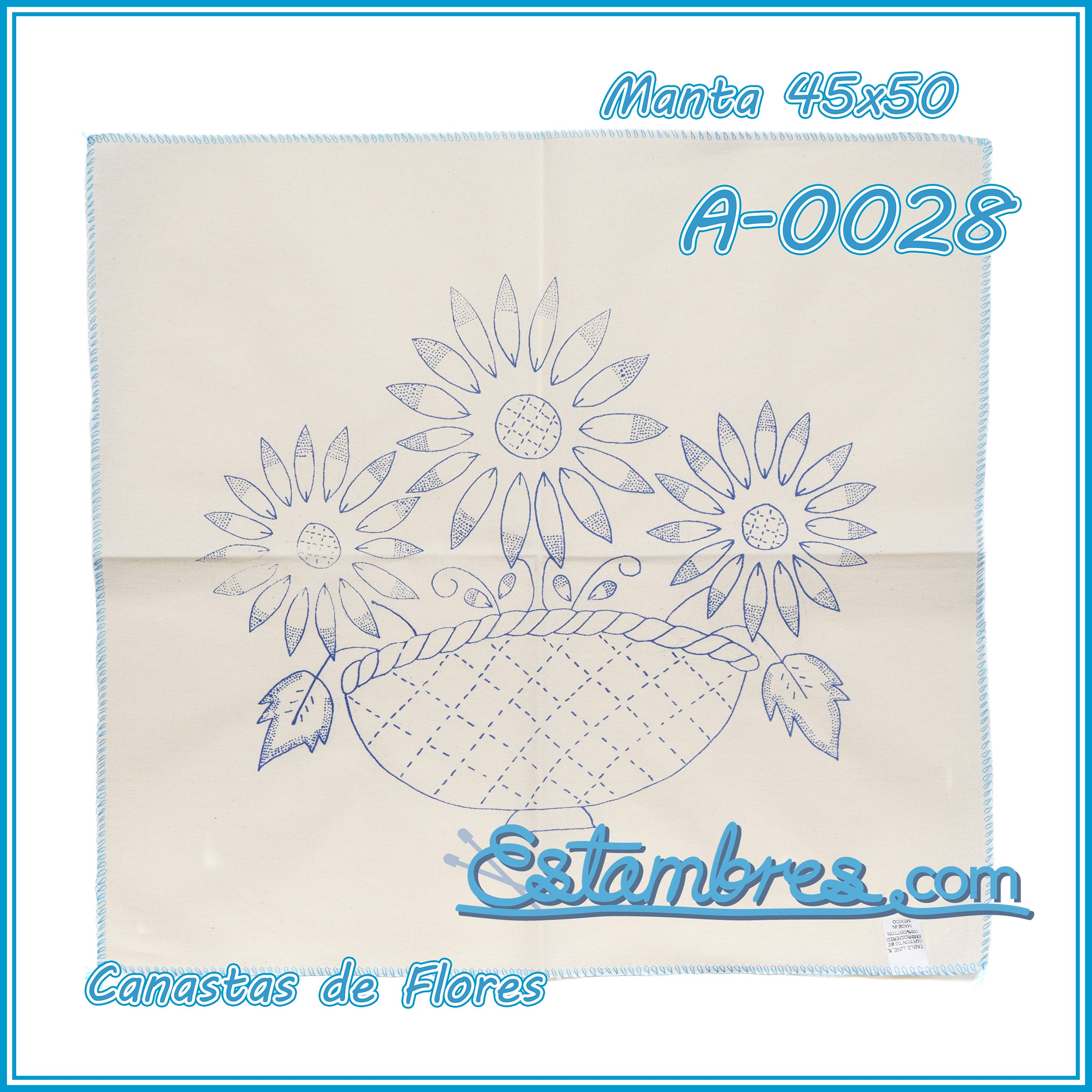CANASTAS de FLORES - Manta [45x50cm]