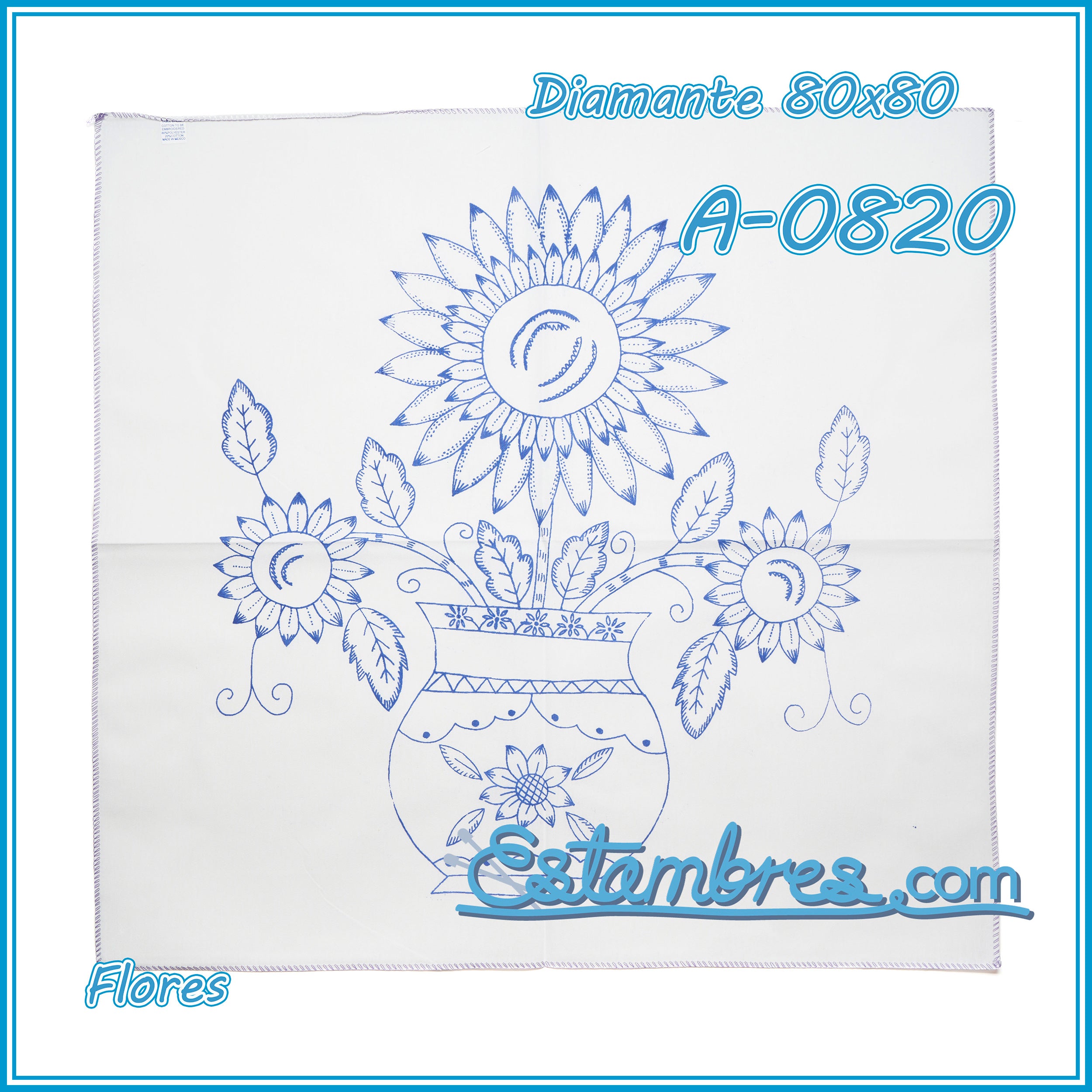 FLORES - Diamante [80x80cm]