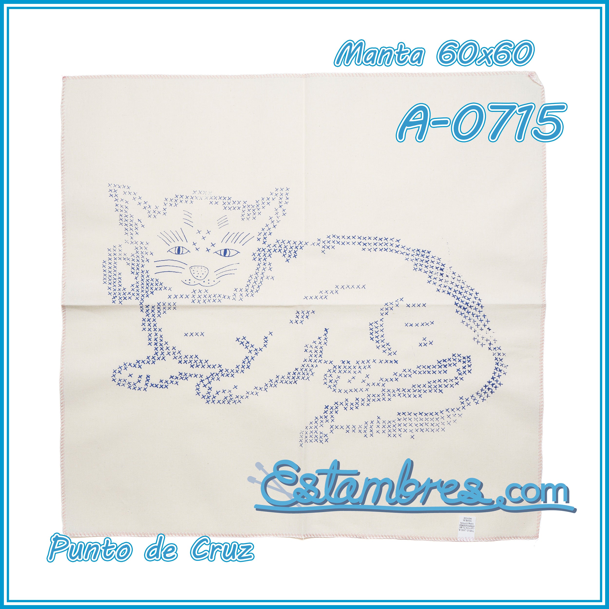 PUNTO de CRUZ - Manta [60x60cm]