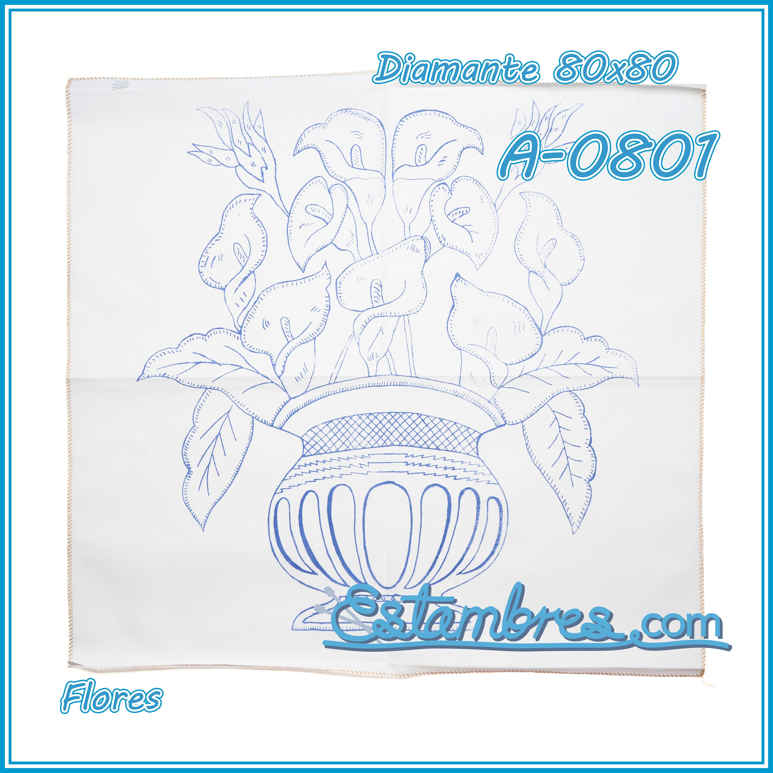 FLORES - Diamante [80x80cm]