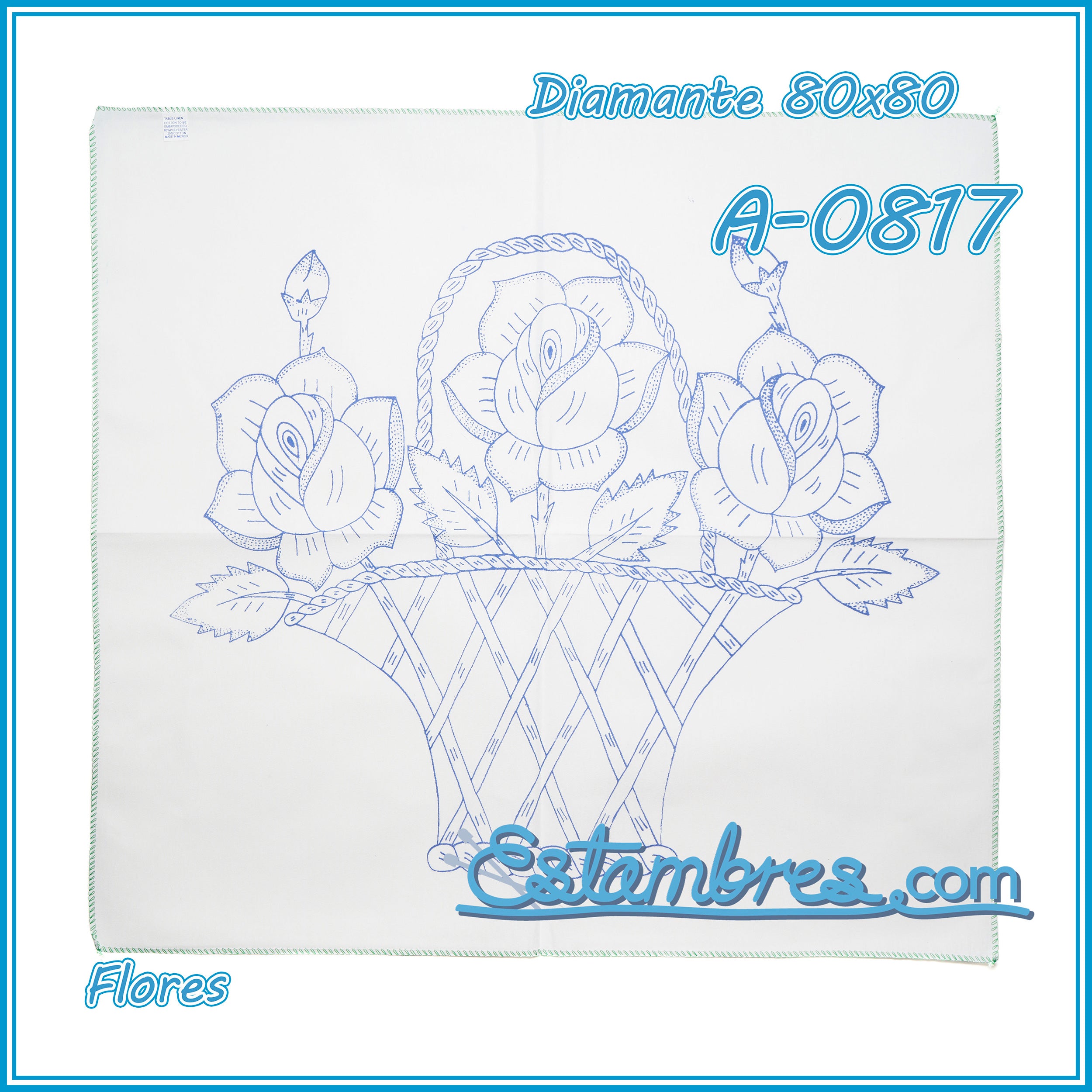 FLORES - Diamante [80x80cm]
