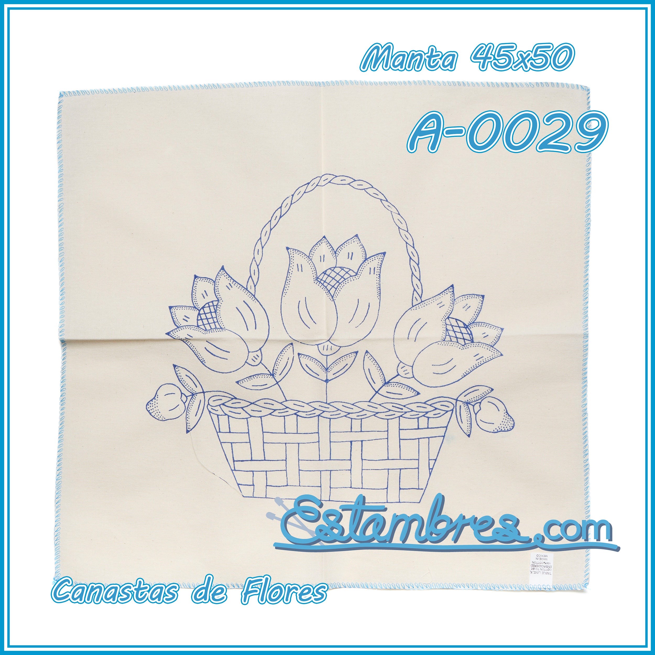 CANASTAS de FLORES - Manta [45x50cm]