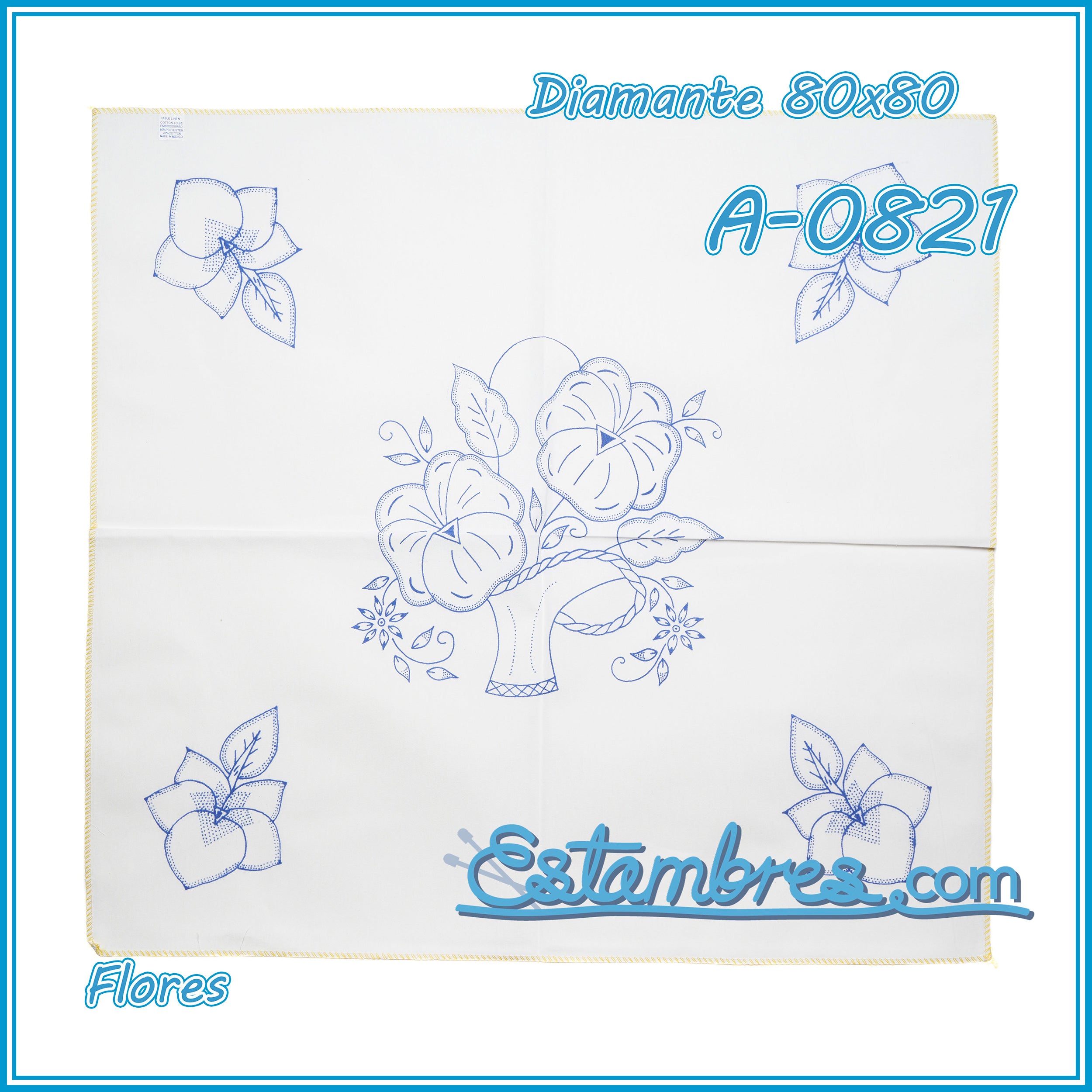 FLORES - Diamante [80x80cm]